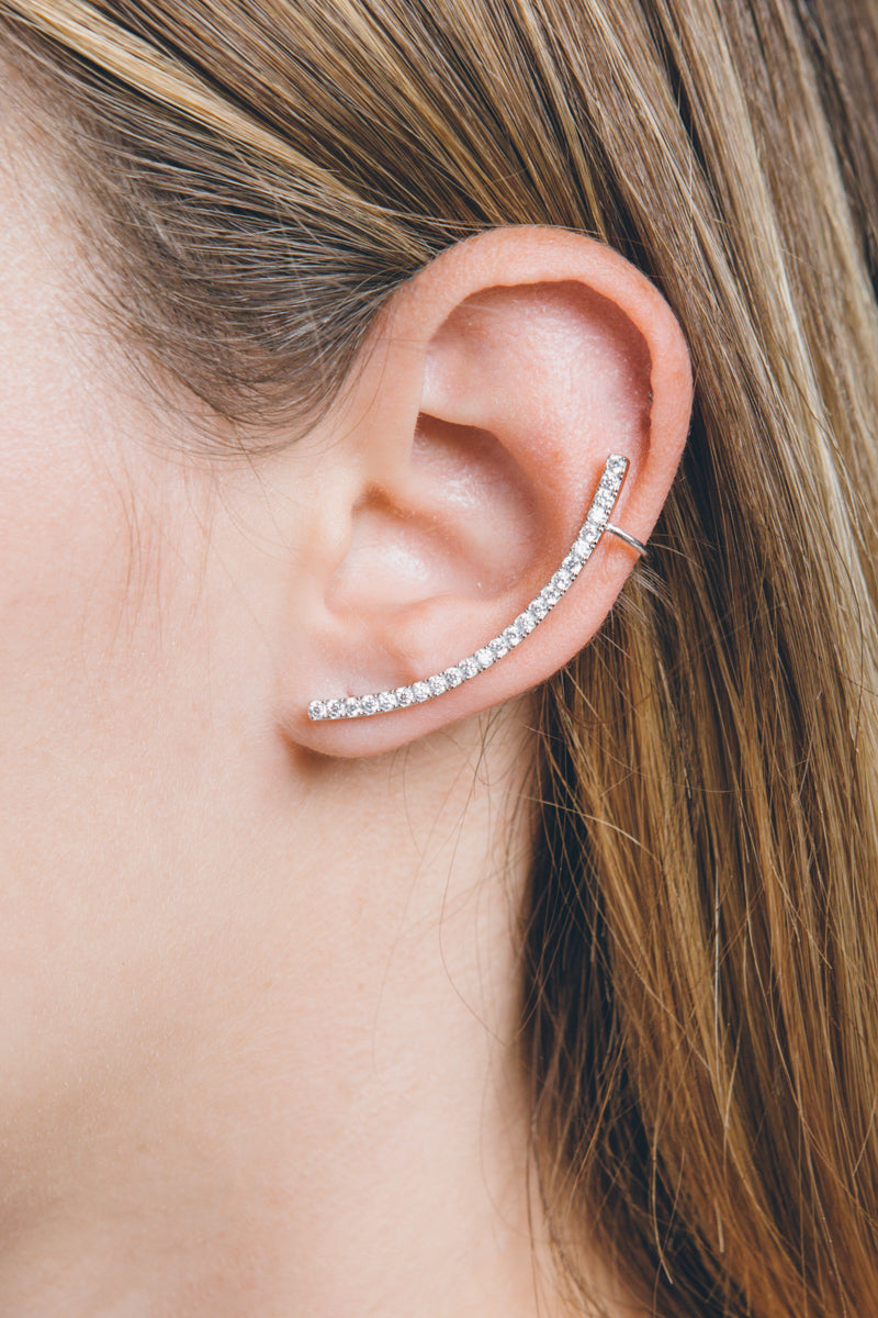 Eye of the Beholder Earrings (Sterl. Left Ear Cuff)
