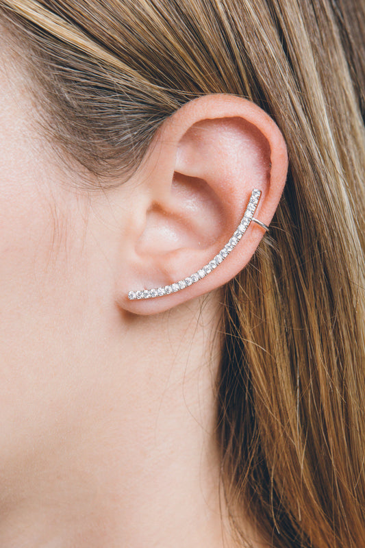 Eye of the Beholder Earrings (Sterl. Left Ear Cuff)