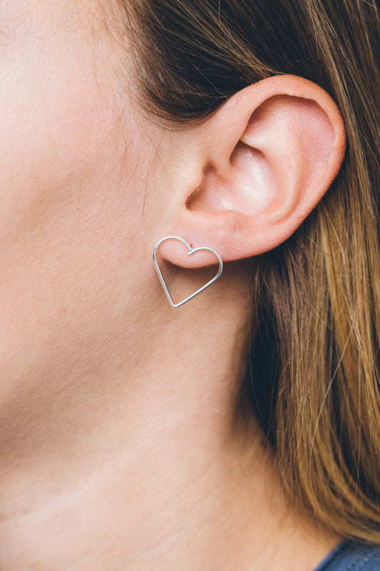 Hearts Content Stud Earrings (14K)