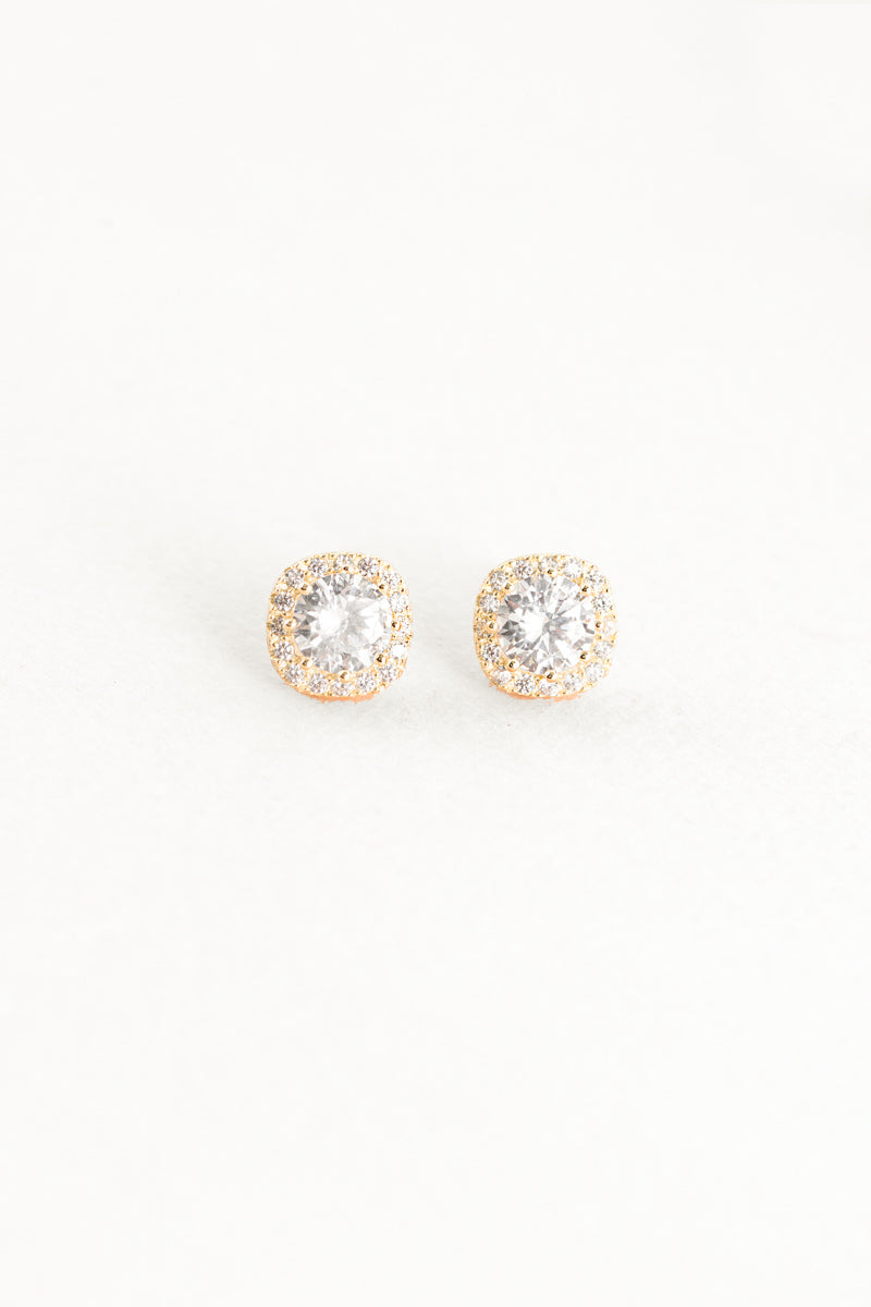 Halo Ray Stud Earrings | Gold (sterl.)
