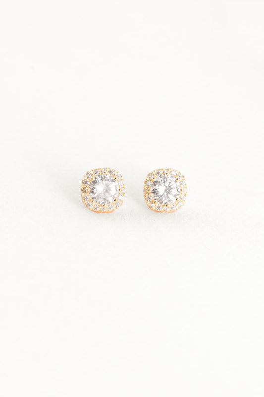 Halo Ray Stud Earrings | Gold (sterl.)