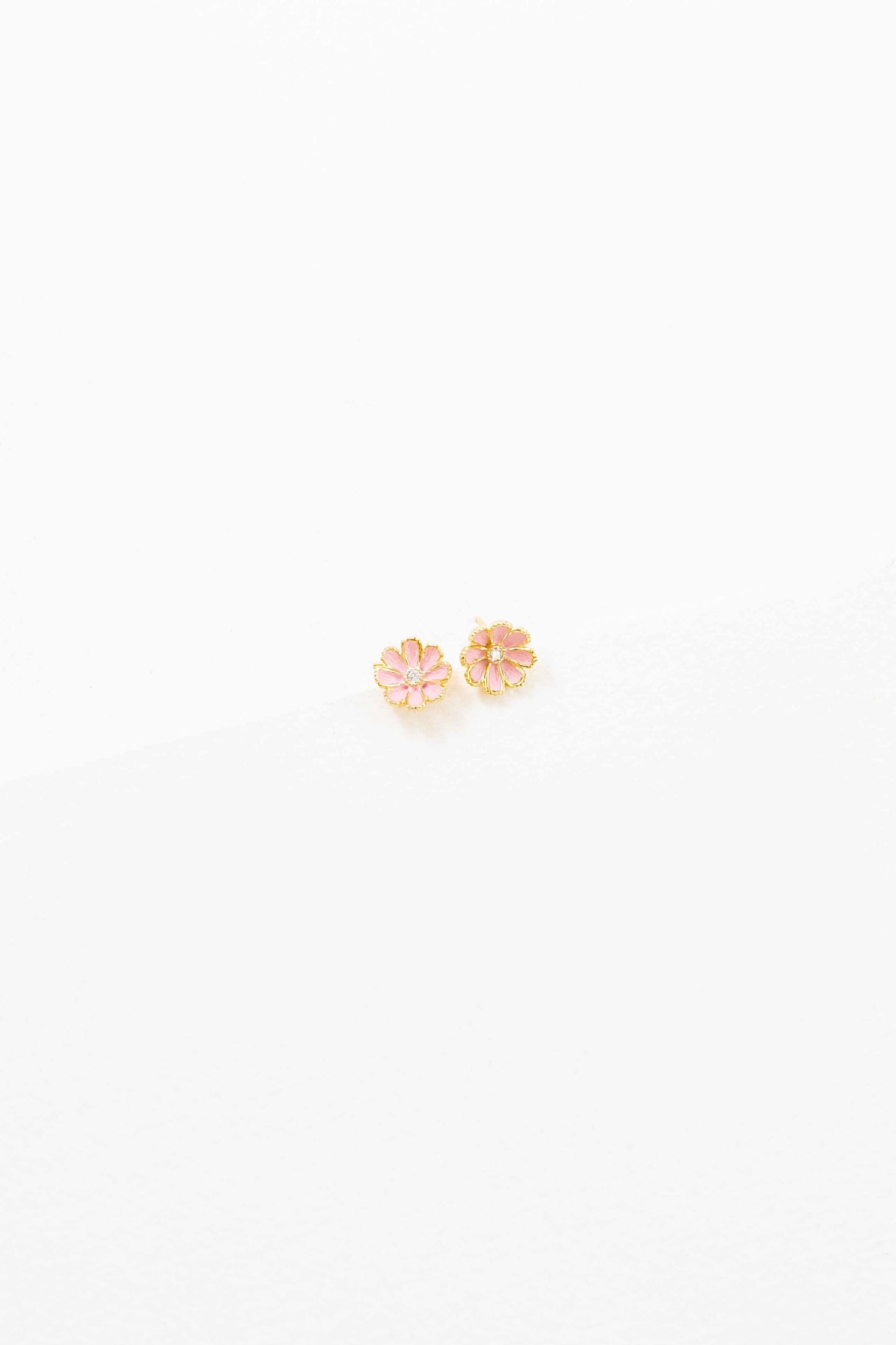 Primrose Stud Earrings | Pink (18K)