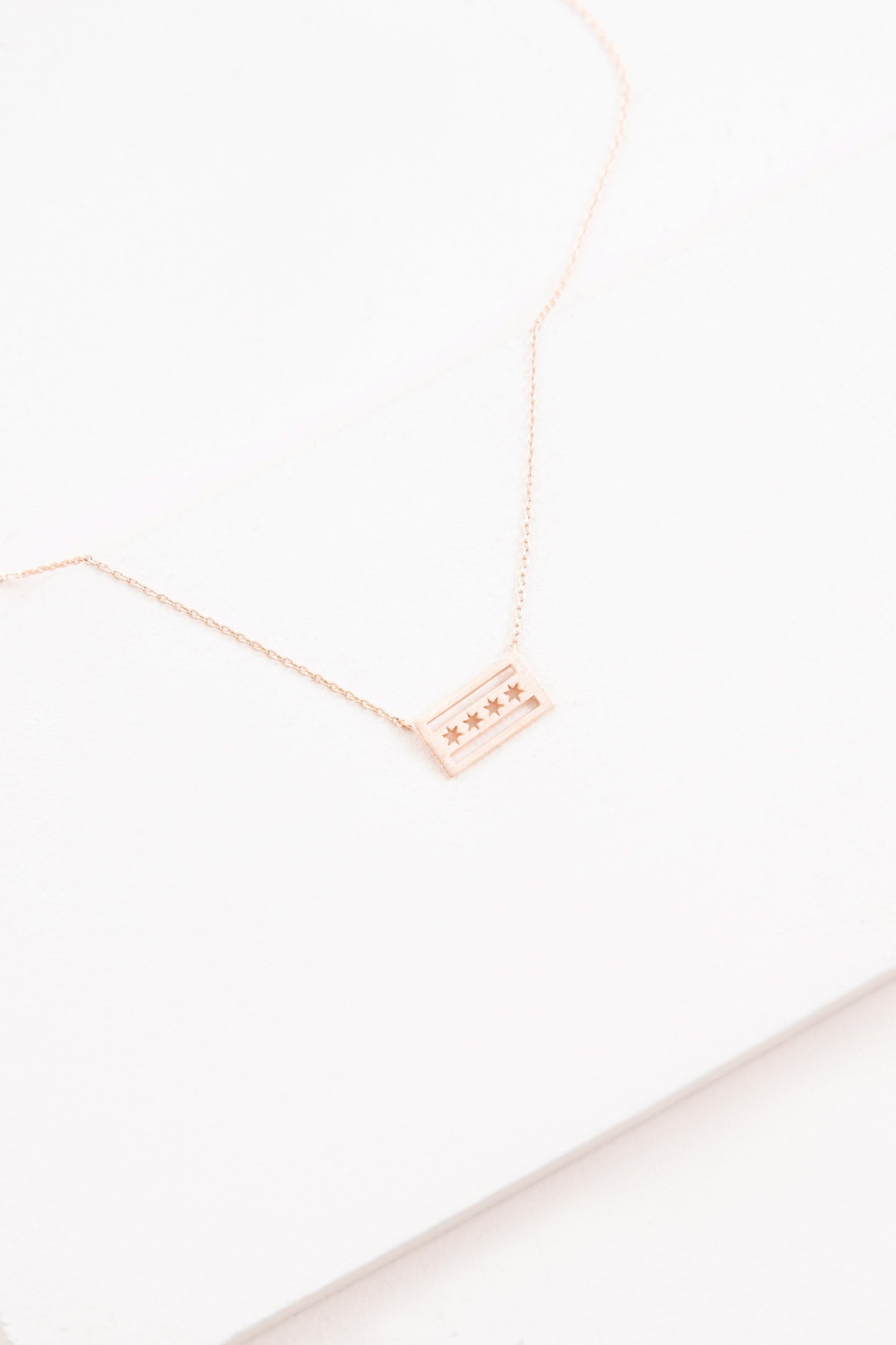 Chicago Flag Necklace