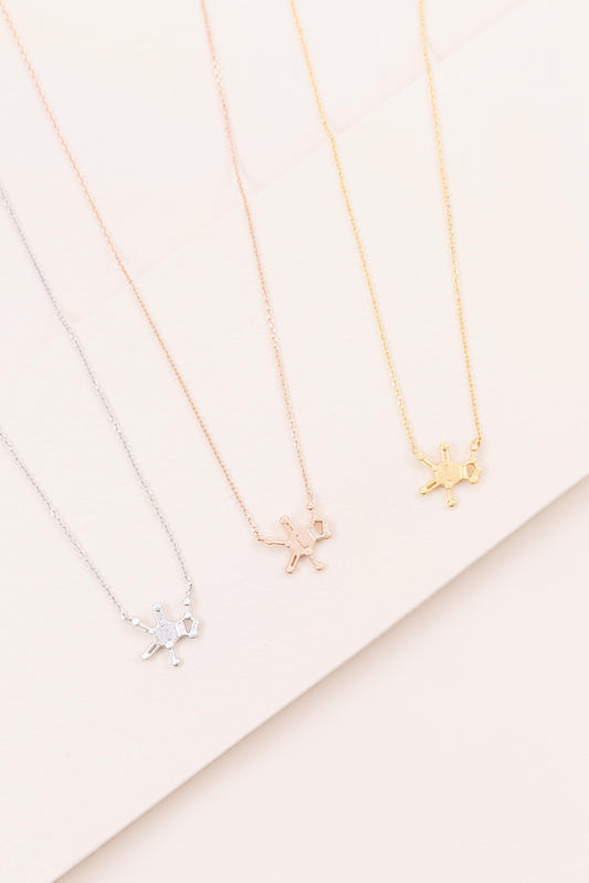 Serotonin Molecule Necklace