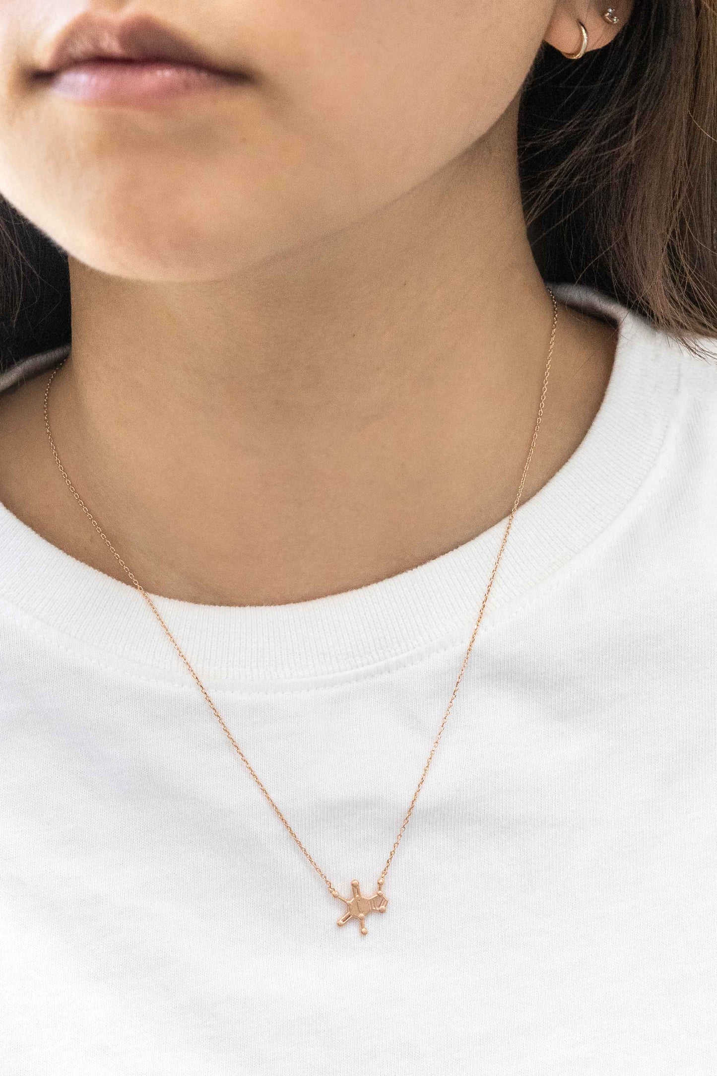 Serotonin Molecule Necklace