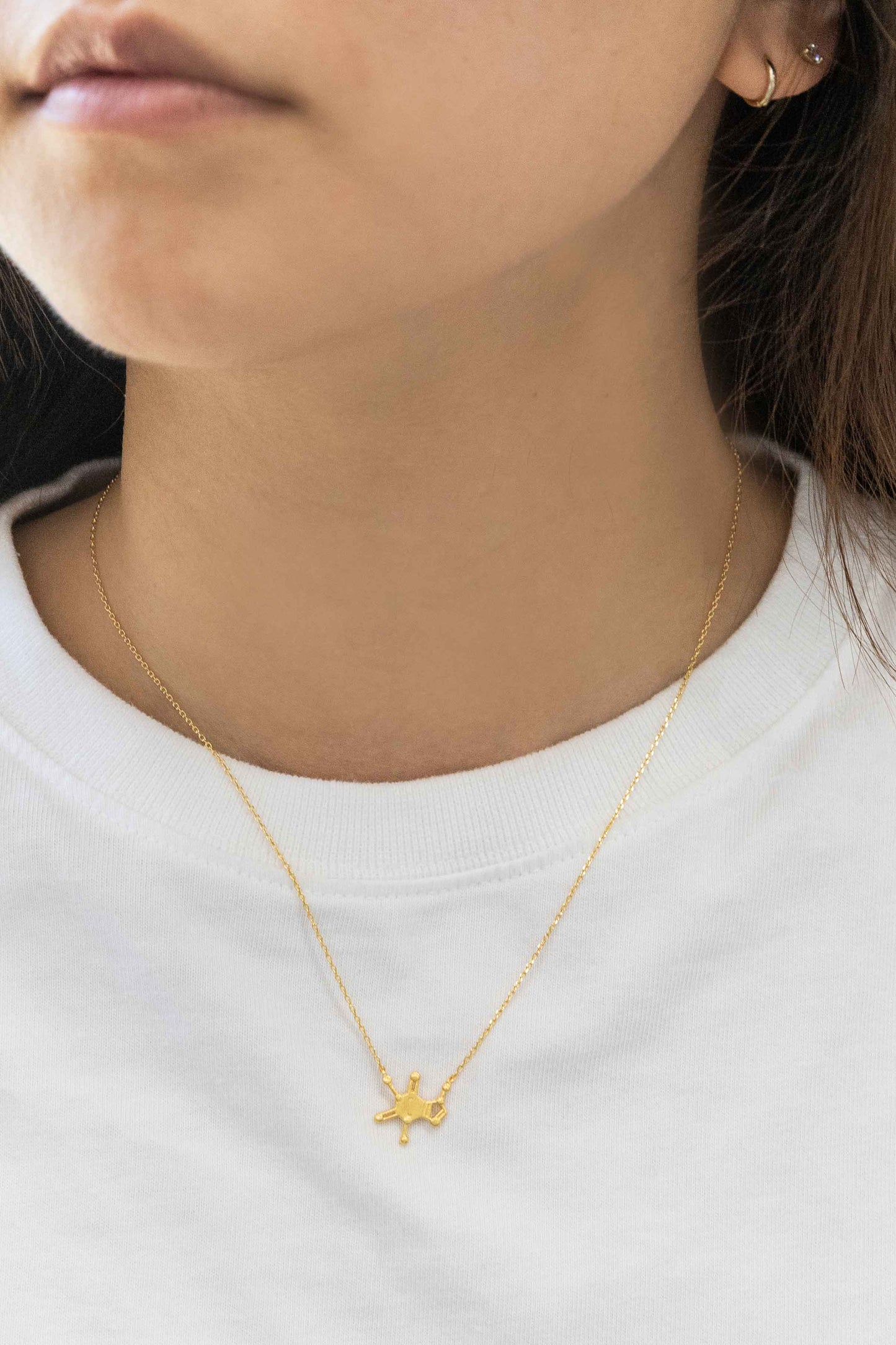 Serotonin Molecule Necklace