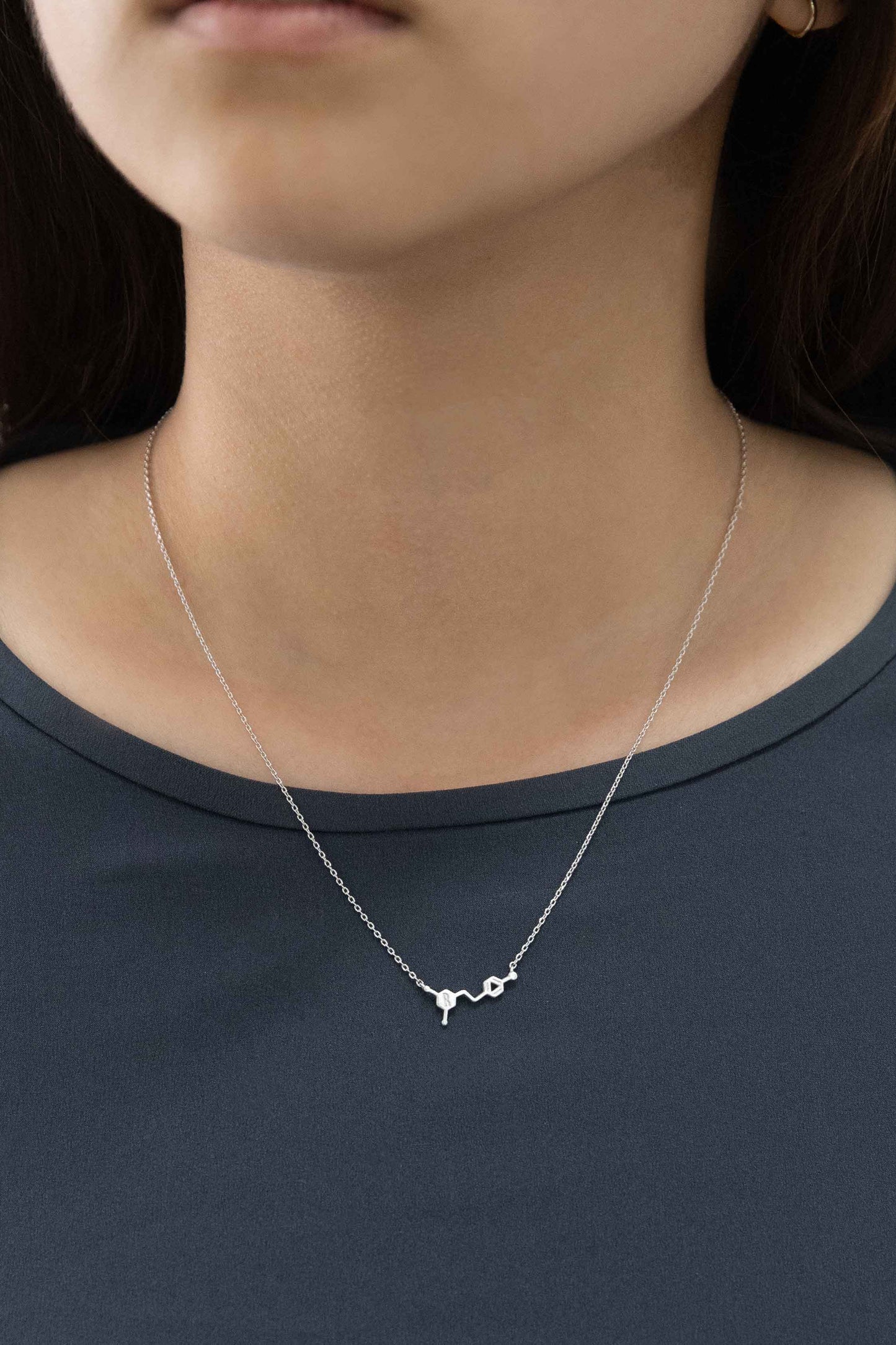 Resveratrol Molecule Necklace (Red Wine)