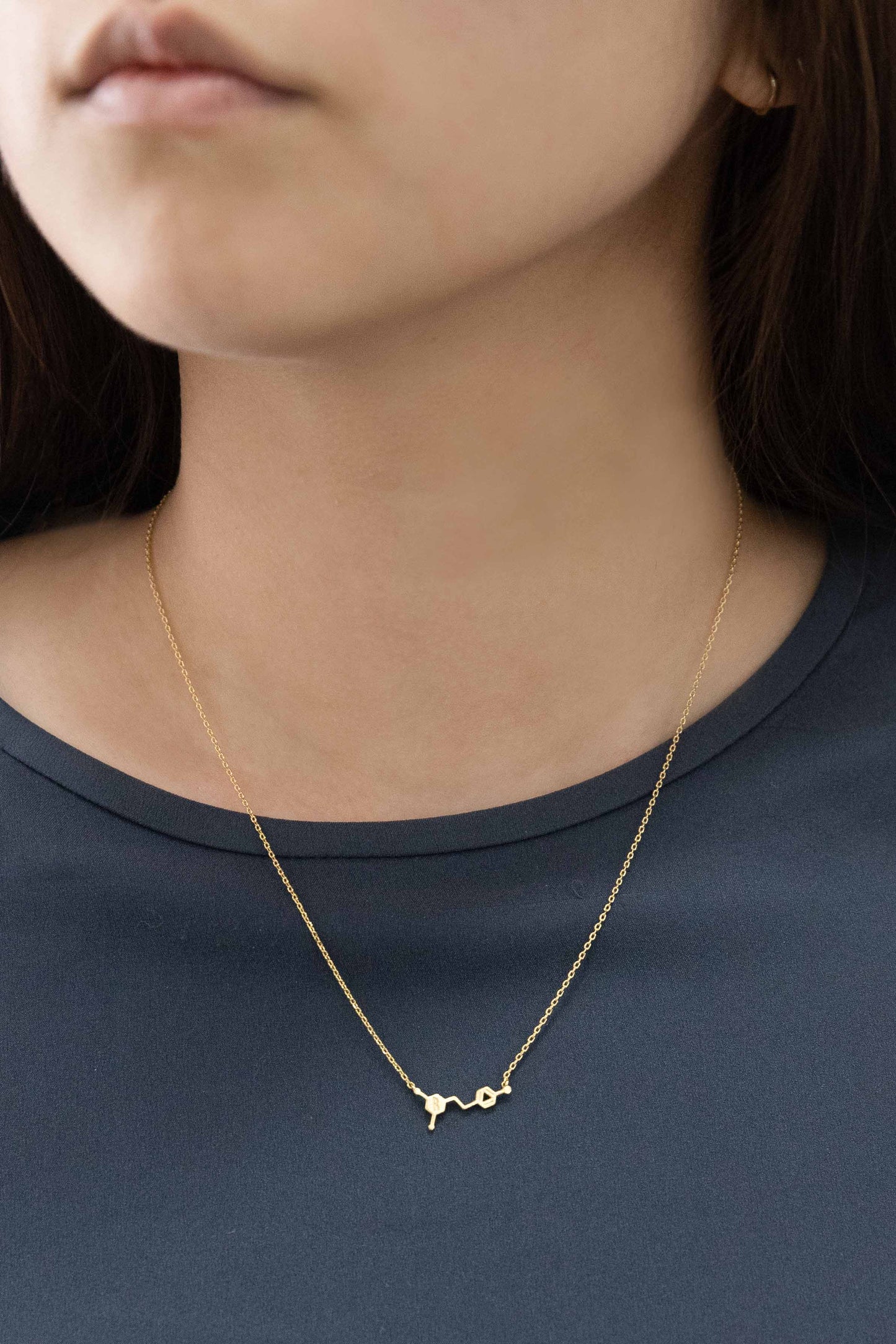 Resveratrol Molecule Necklace (Red Wine)