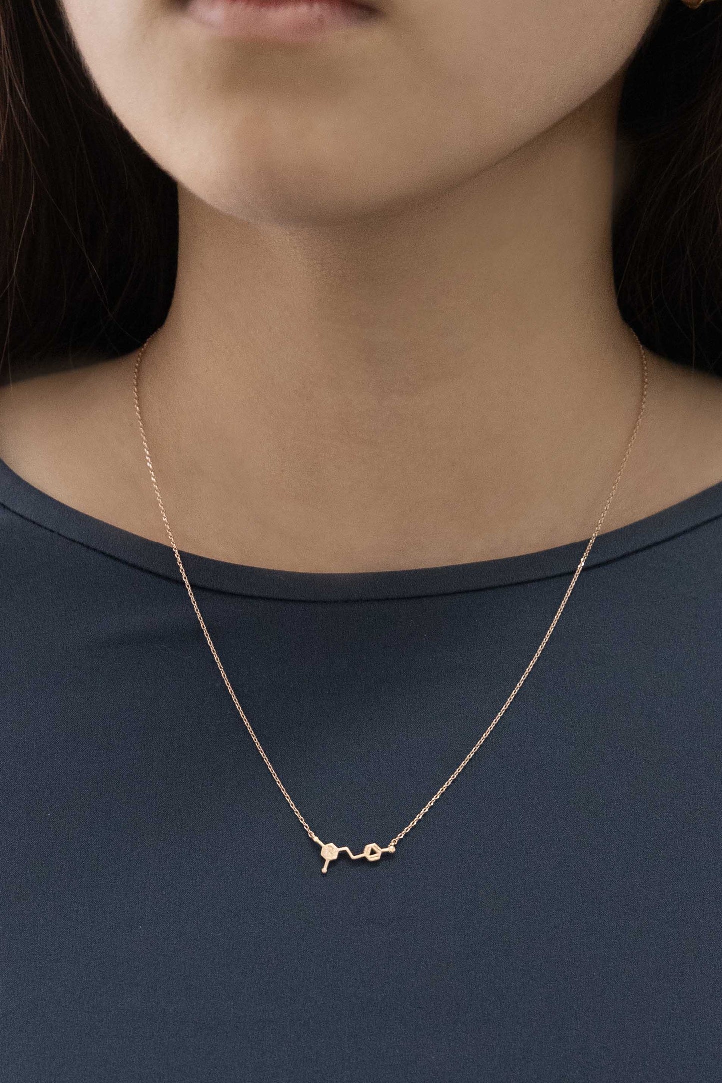 Resveratrol Molecule Necklace (Red Wine)