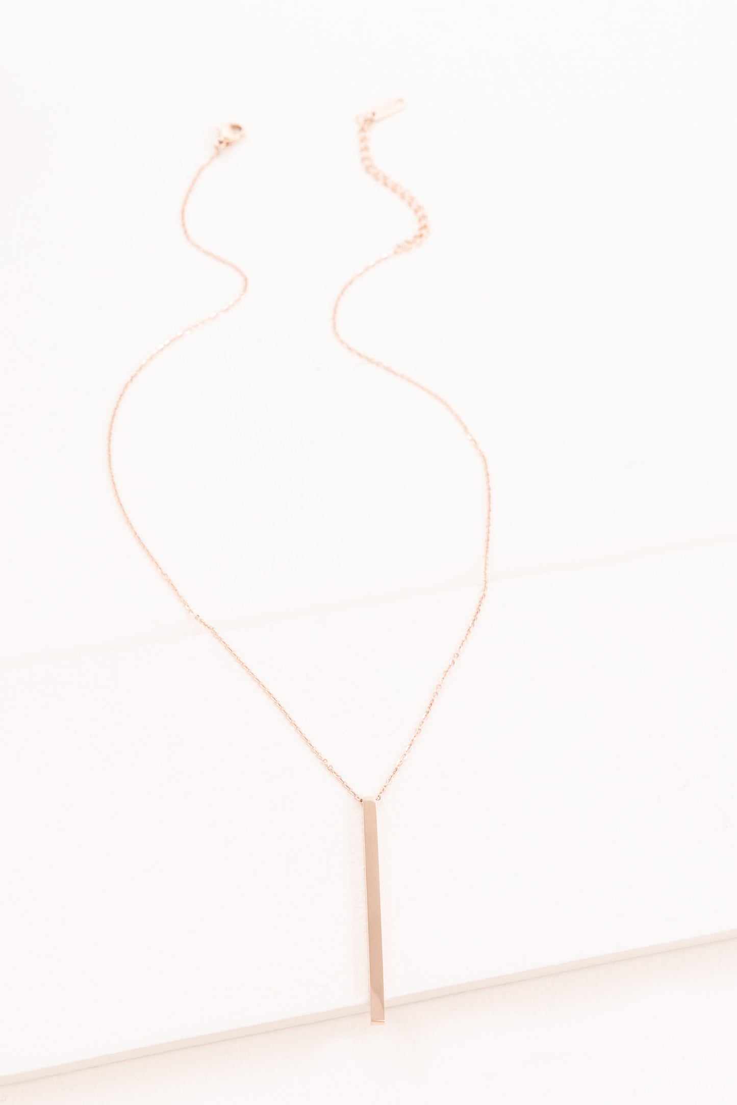 Polished Bar Necklace (14K)