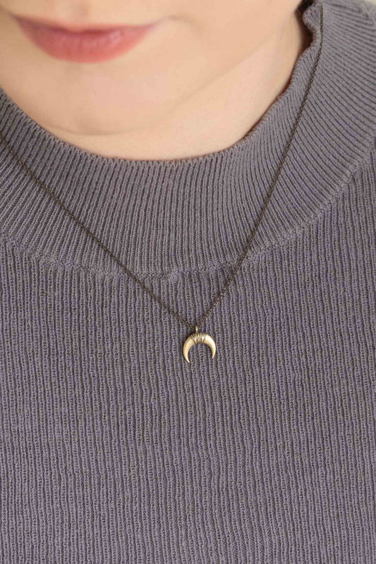 Boho Double Horn Necklace