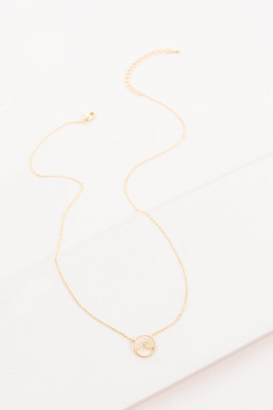 Wave Rider Necklace | Gold