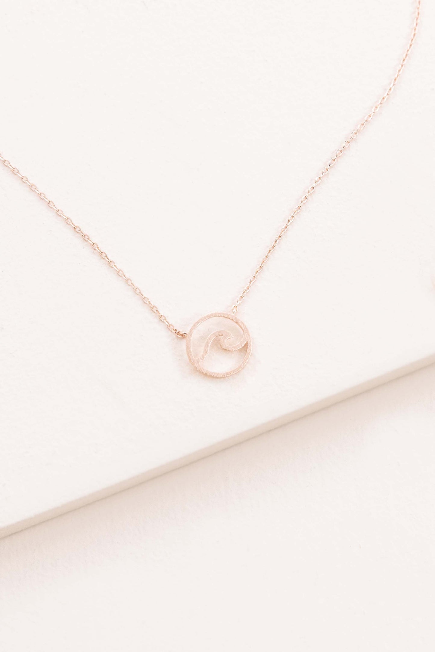 Wave Rider Necklace | Rose Gold