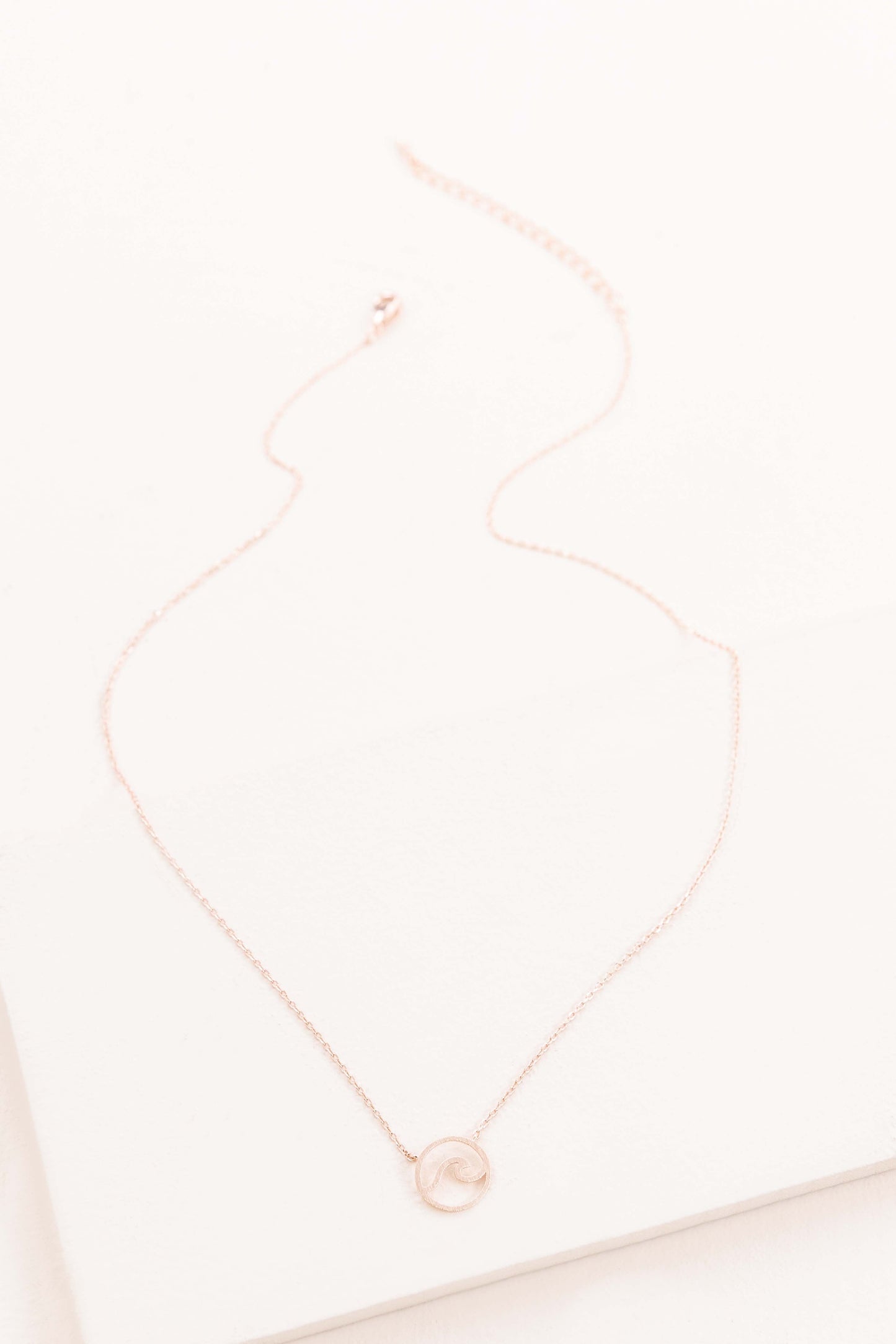 Wave Rider Necklace | Rose Gold