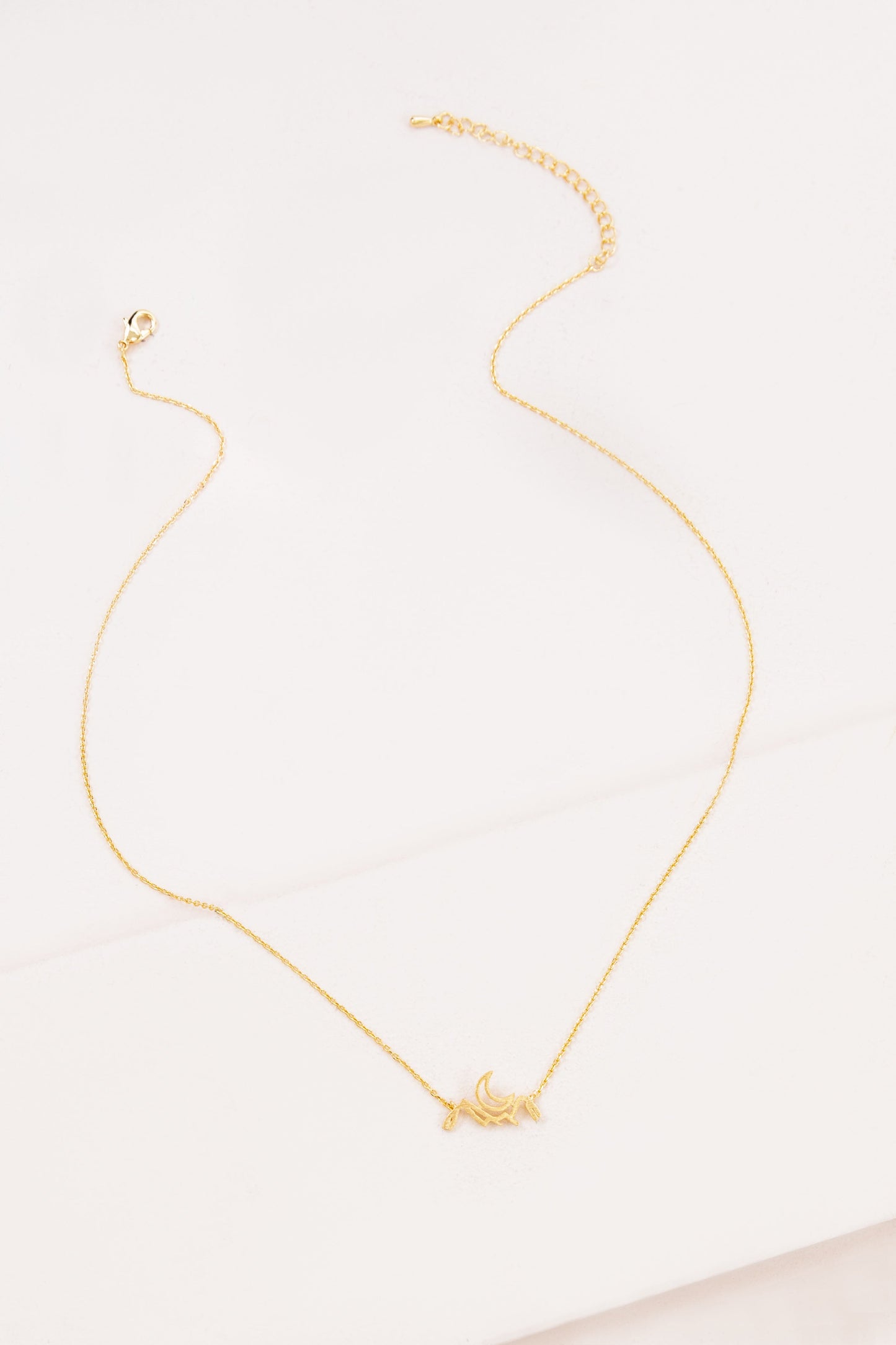 Moon Mountain Necklace | Gold