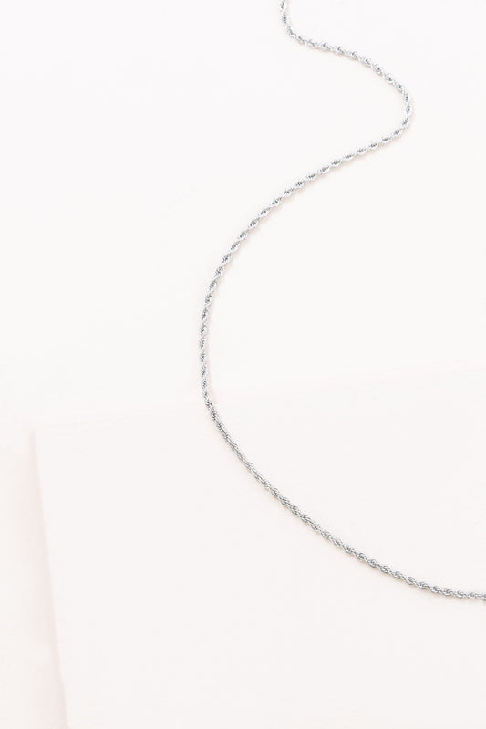 Twist Around Necklace | Silver