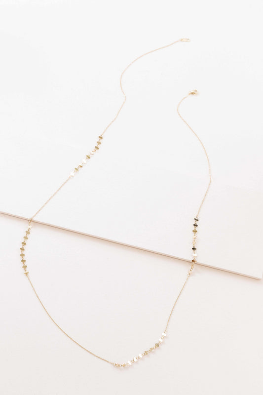 Rail Track Necklace (14K)