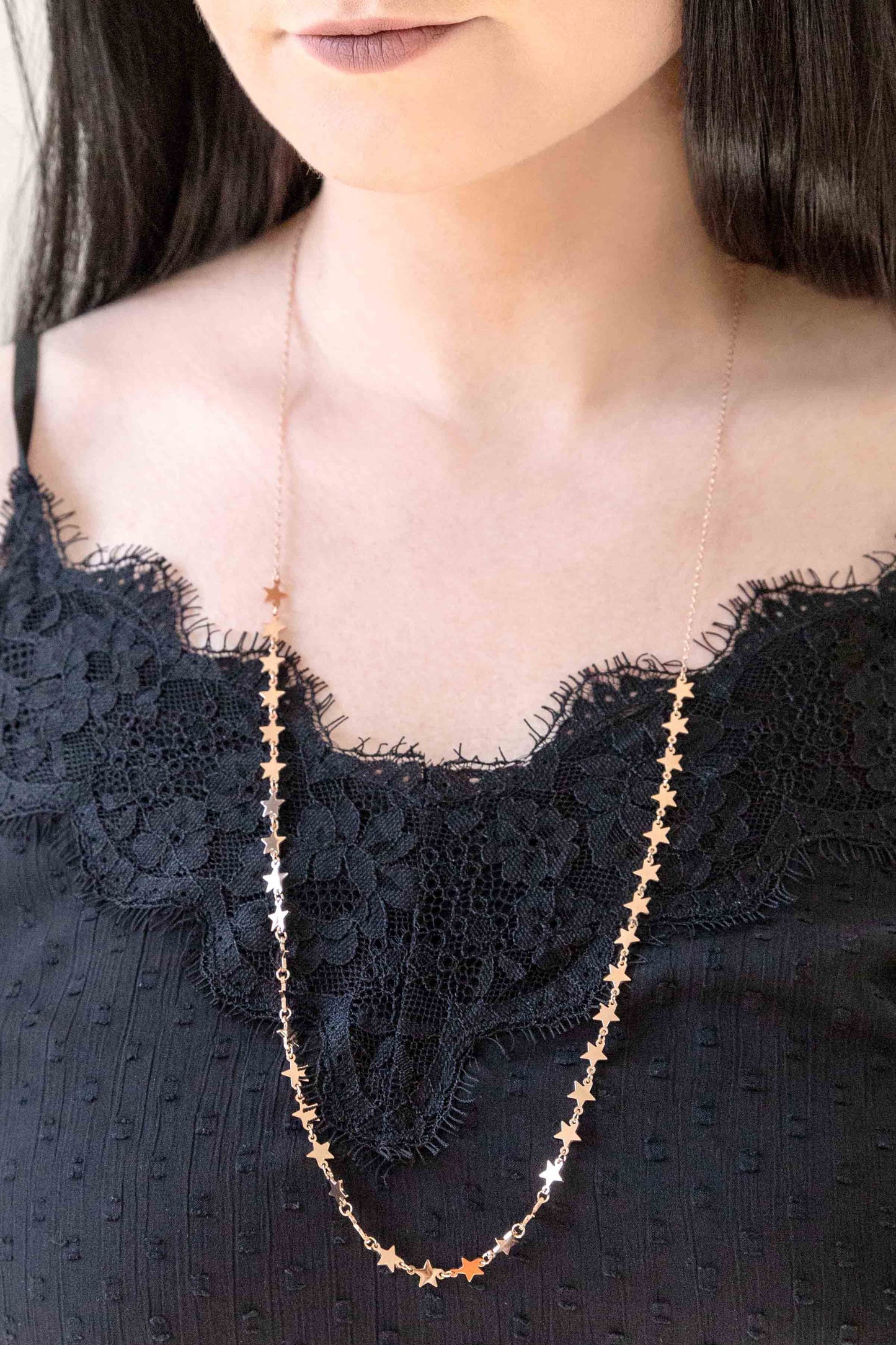 All The Stars Necklace | Rose Gold (14K)