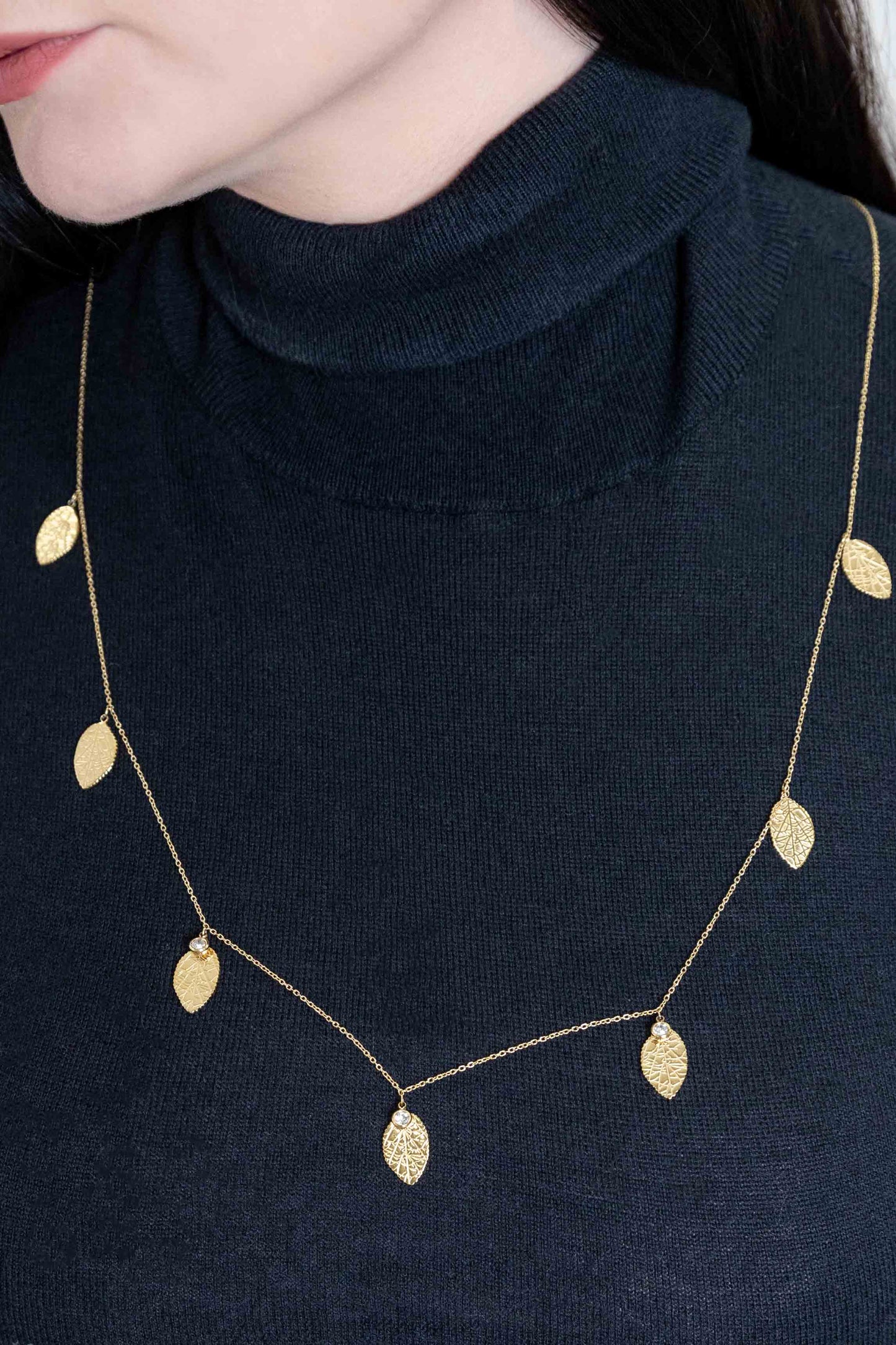 Autumn Leaves Necklace (18K)