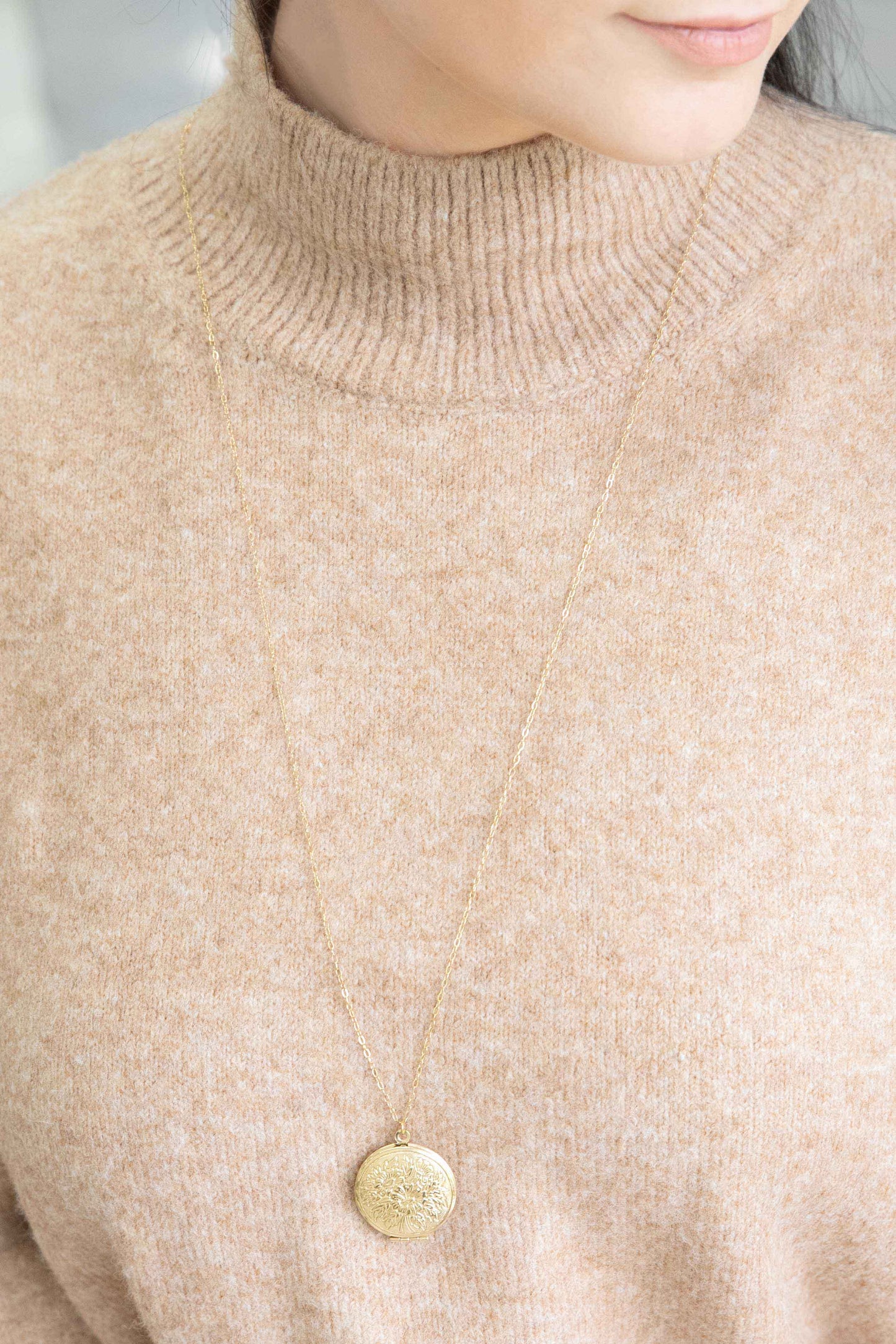 Blossoming Beginnings Locket Necklace (14K)