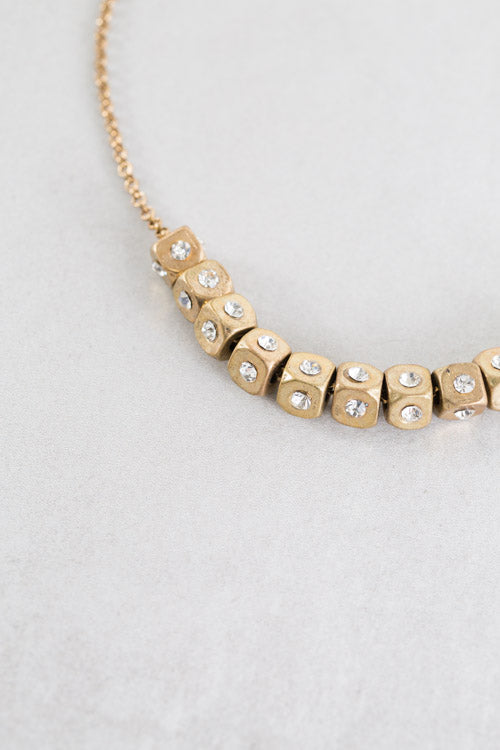 Golden Dice Necklace
