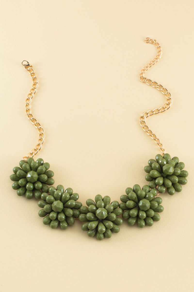 Peony Bloom Necklace | Sage