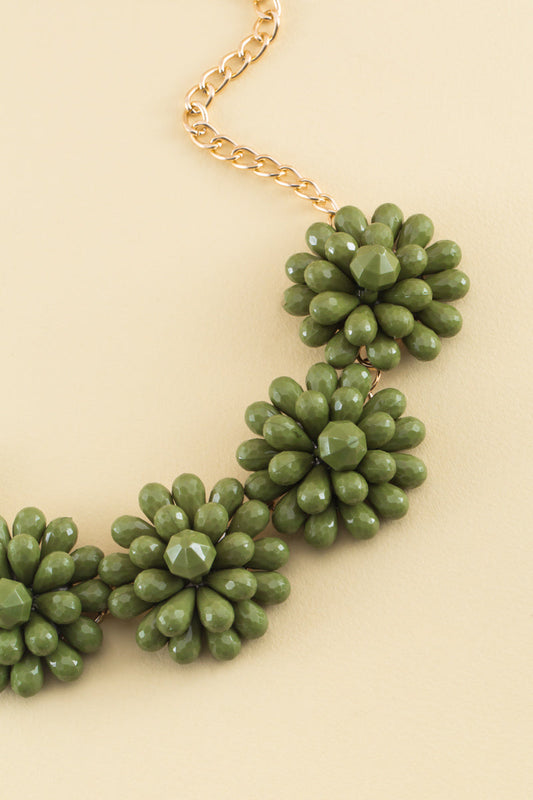 Peony Bloom Necklace | Sage