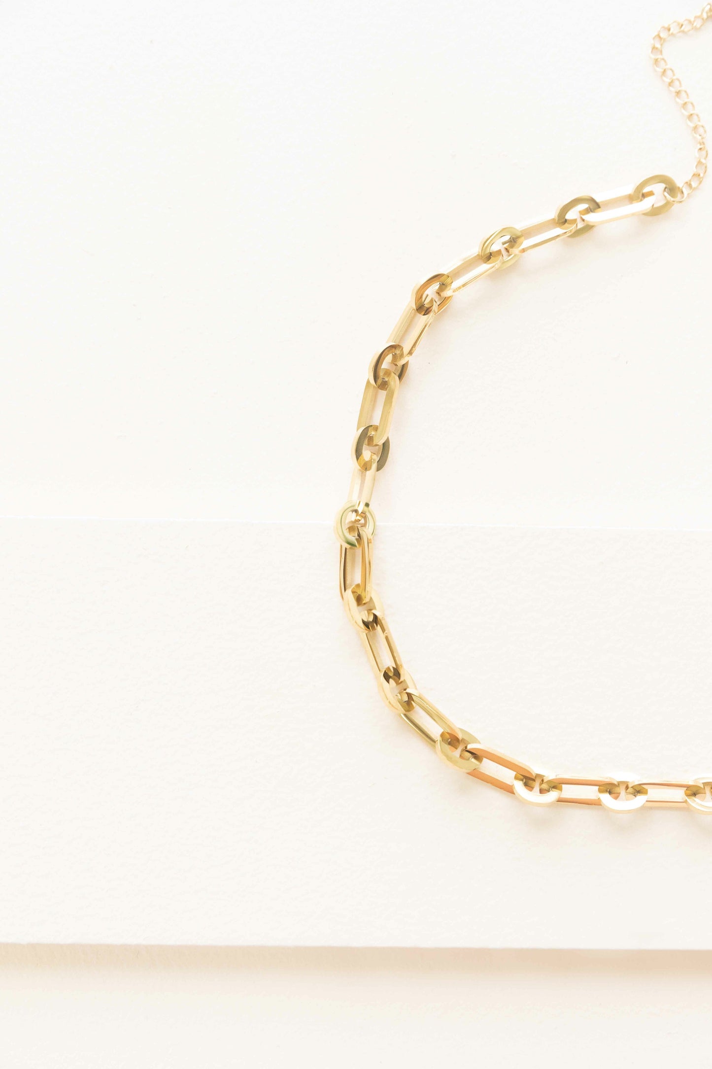 Overawe Large Chain Link Necklace (14K)