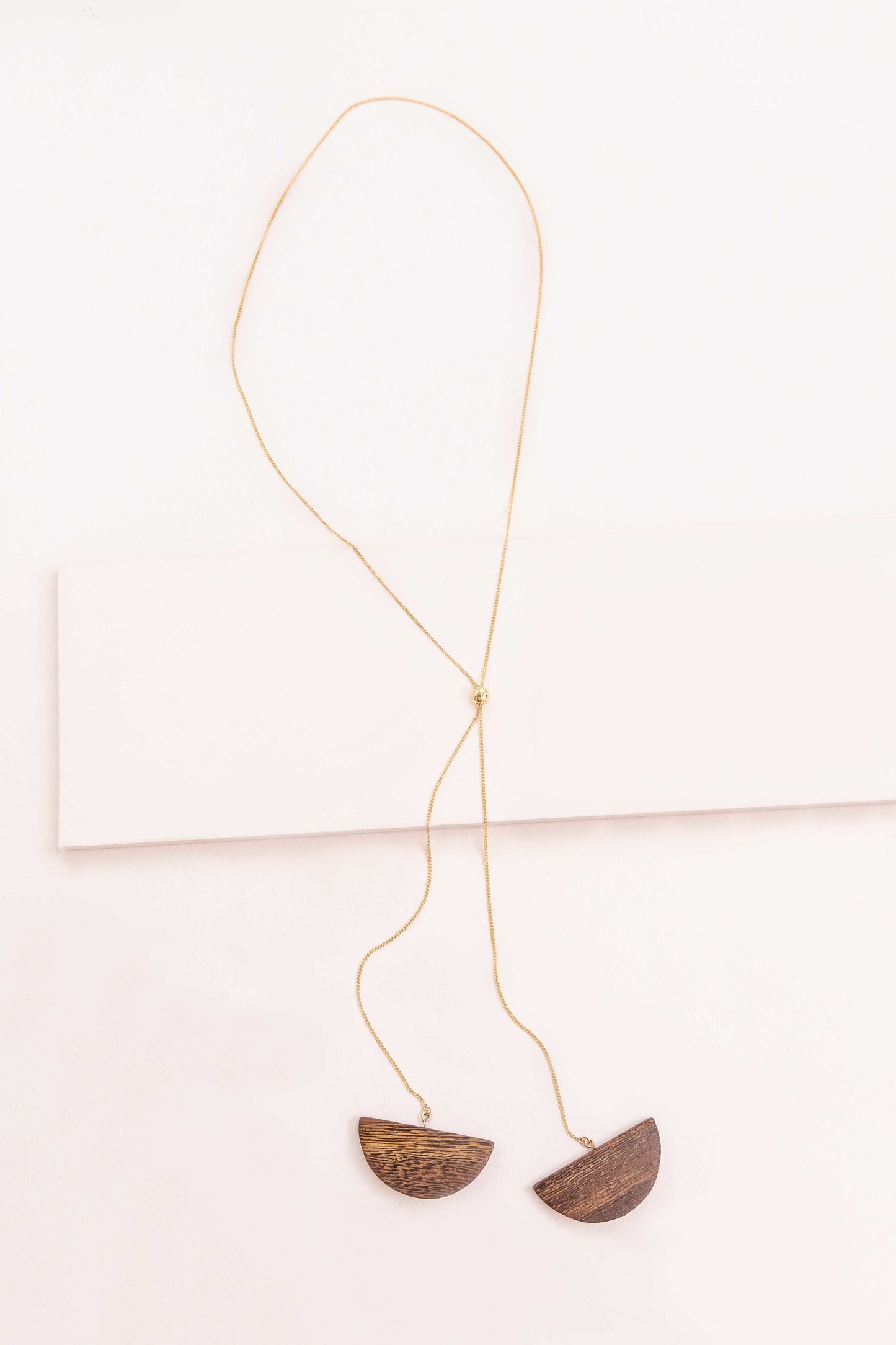 Darling Duo Wood Bolo Necklace