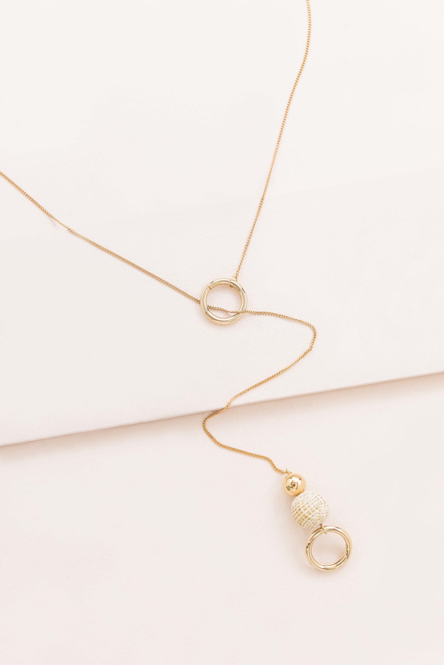 Woven Orb Pull Necklace