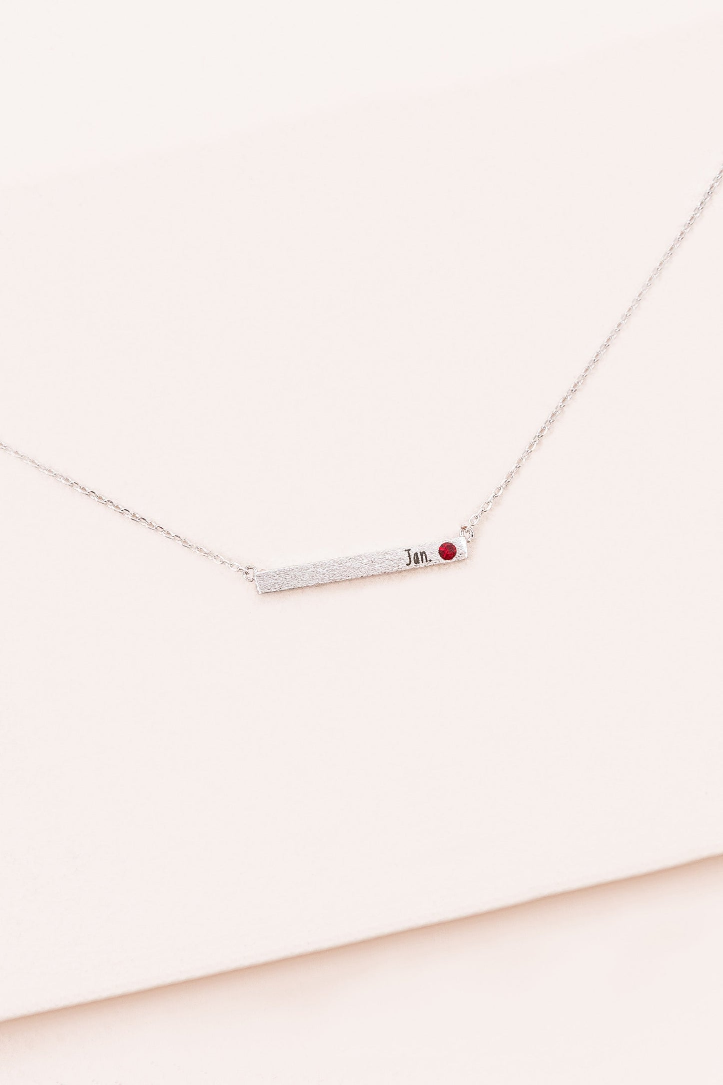 Birthstone Bar Necklace