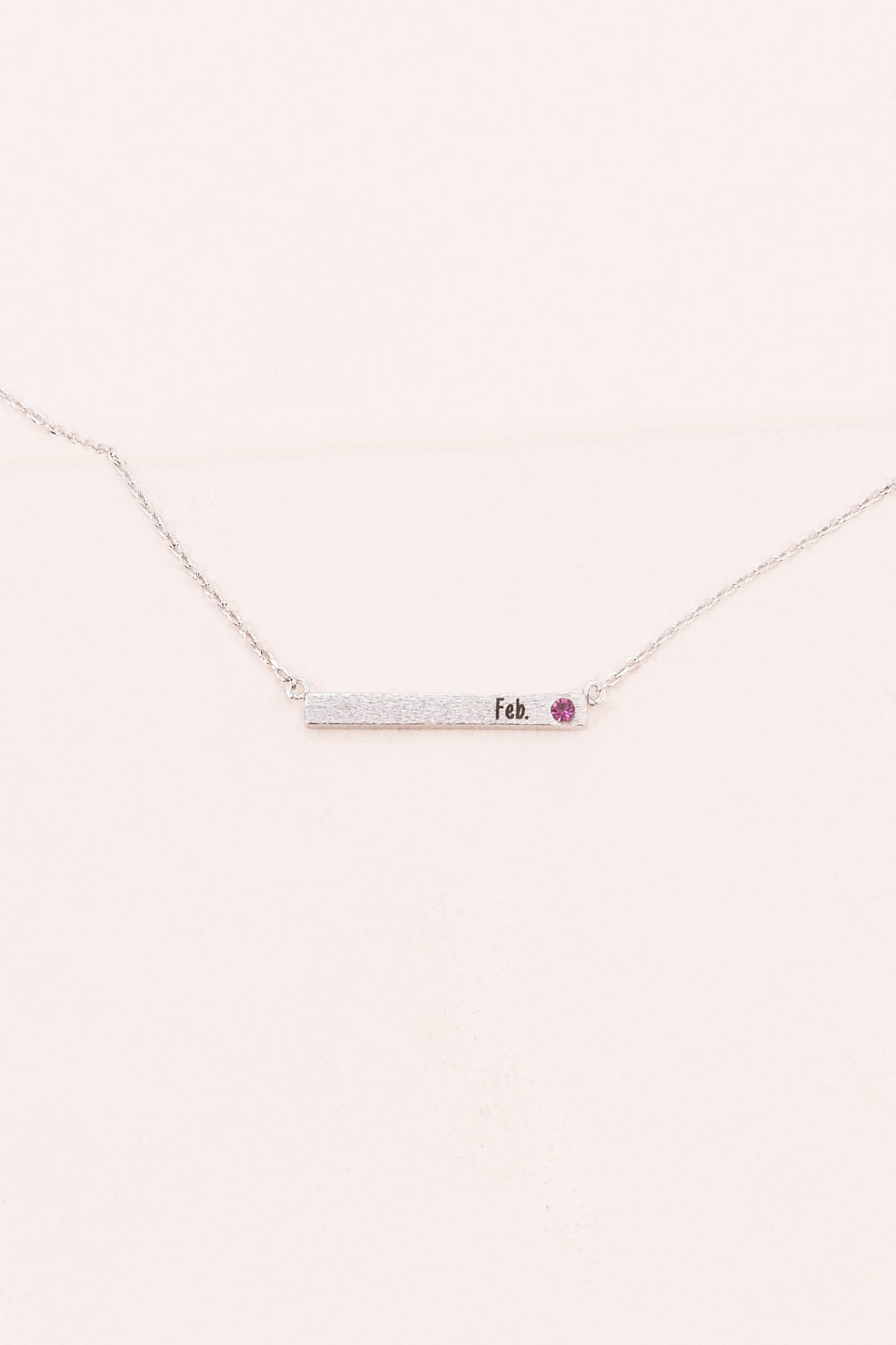 Birthstone Bar Necklace