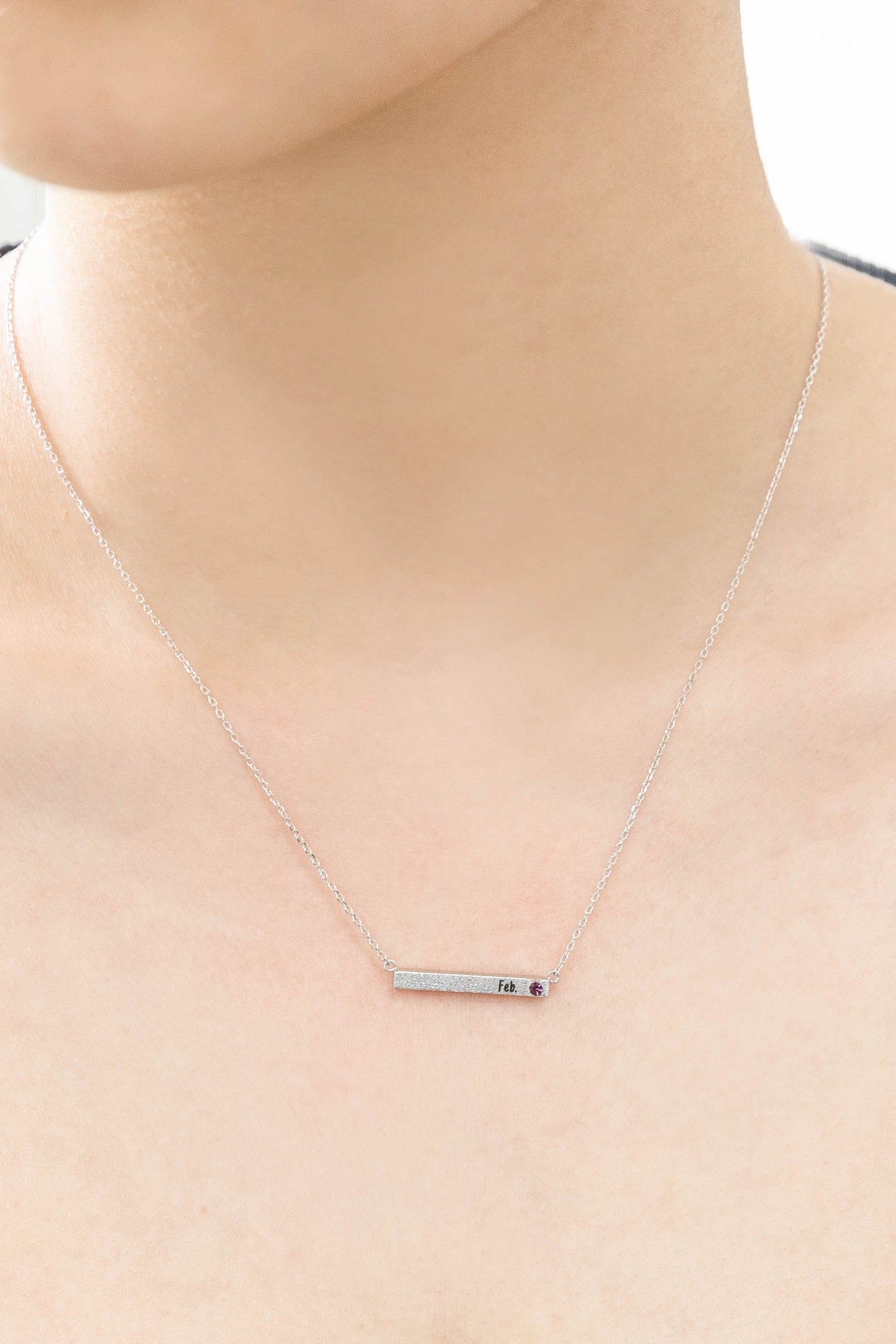 Birthstone Bar Necklace