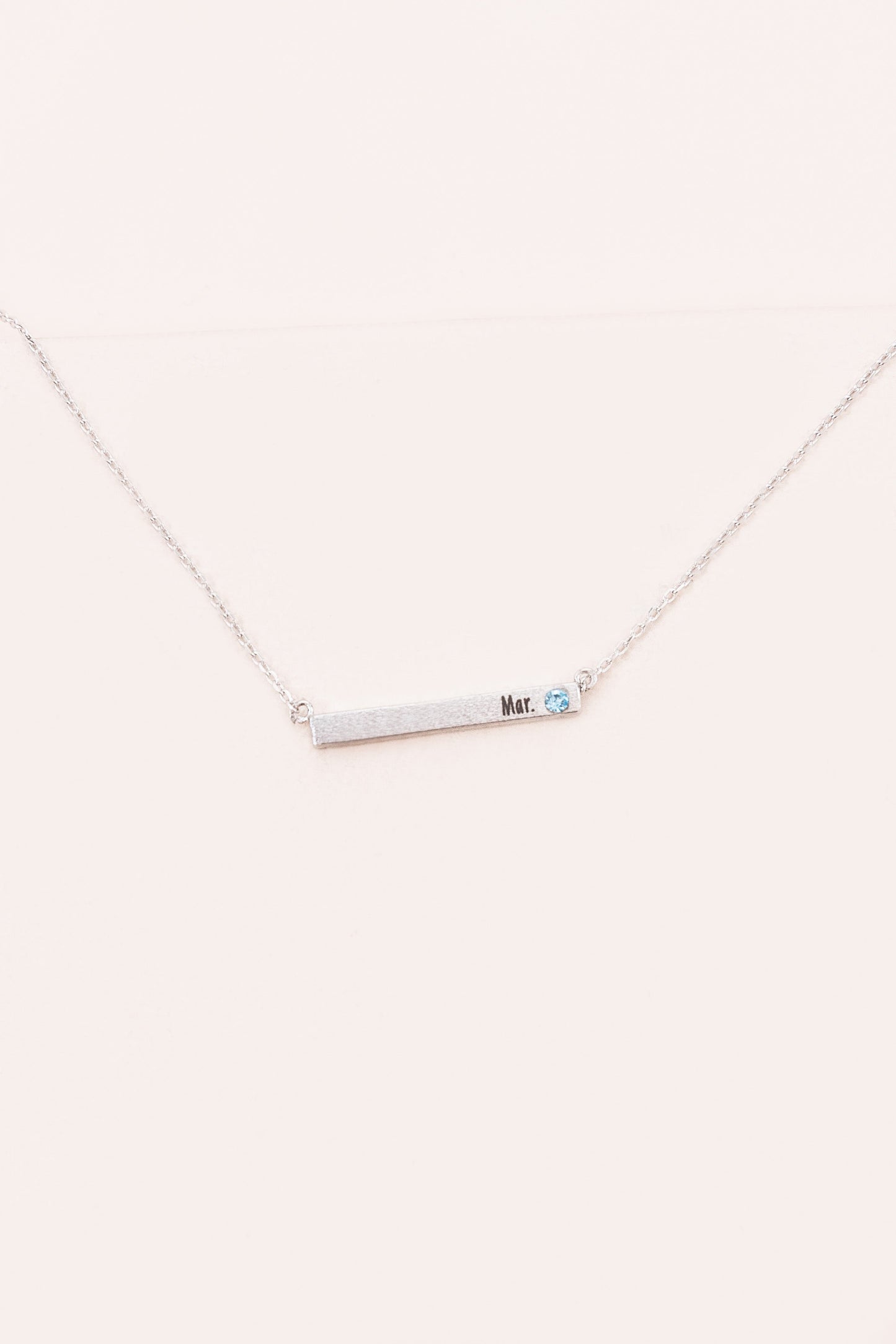 Birthstone Bar Necklace