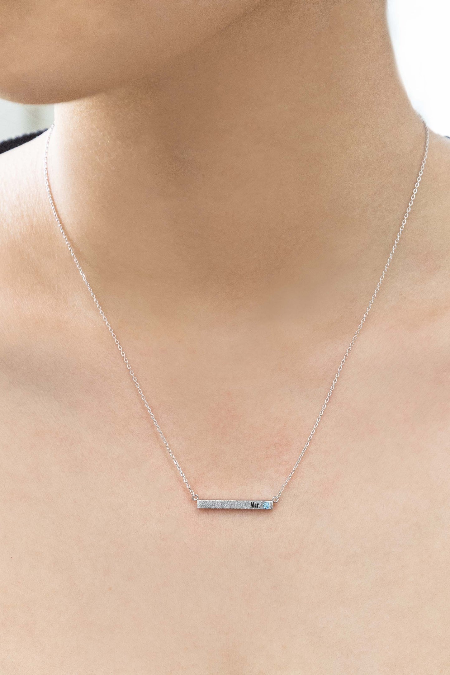Birthstone Bar Necklace