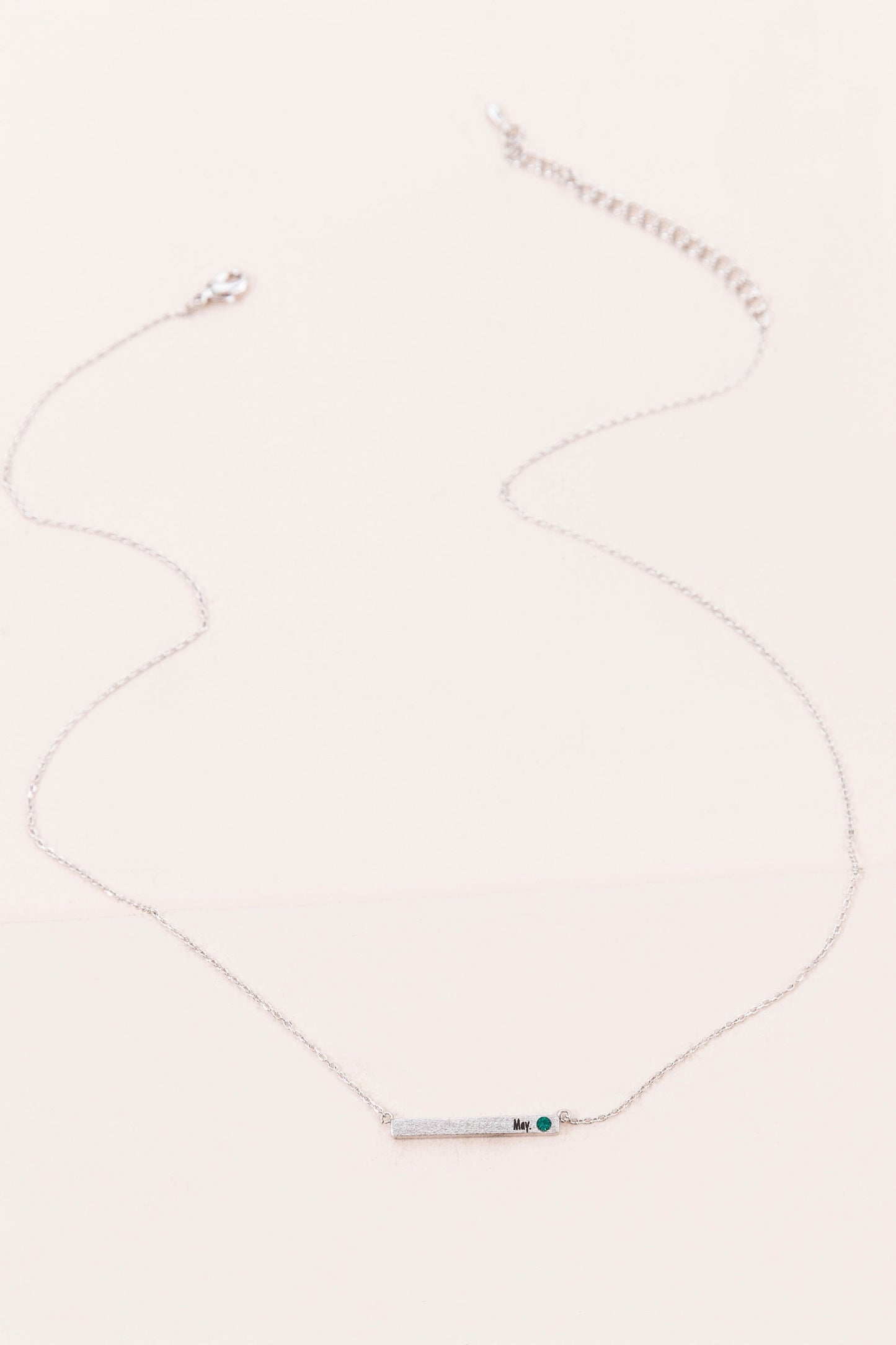 Birthstone Bar Necklace