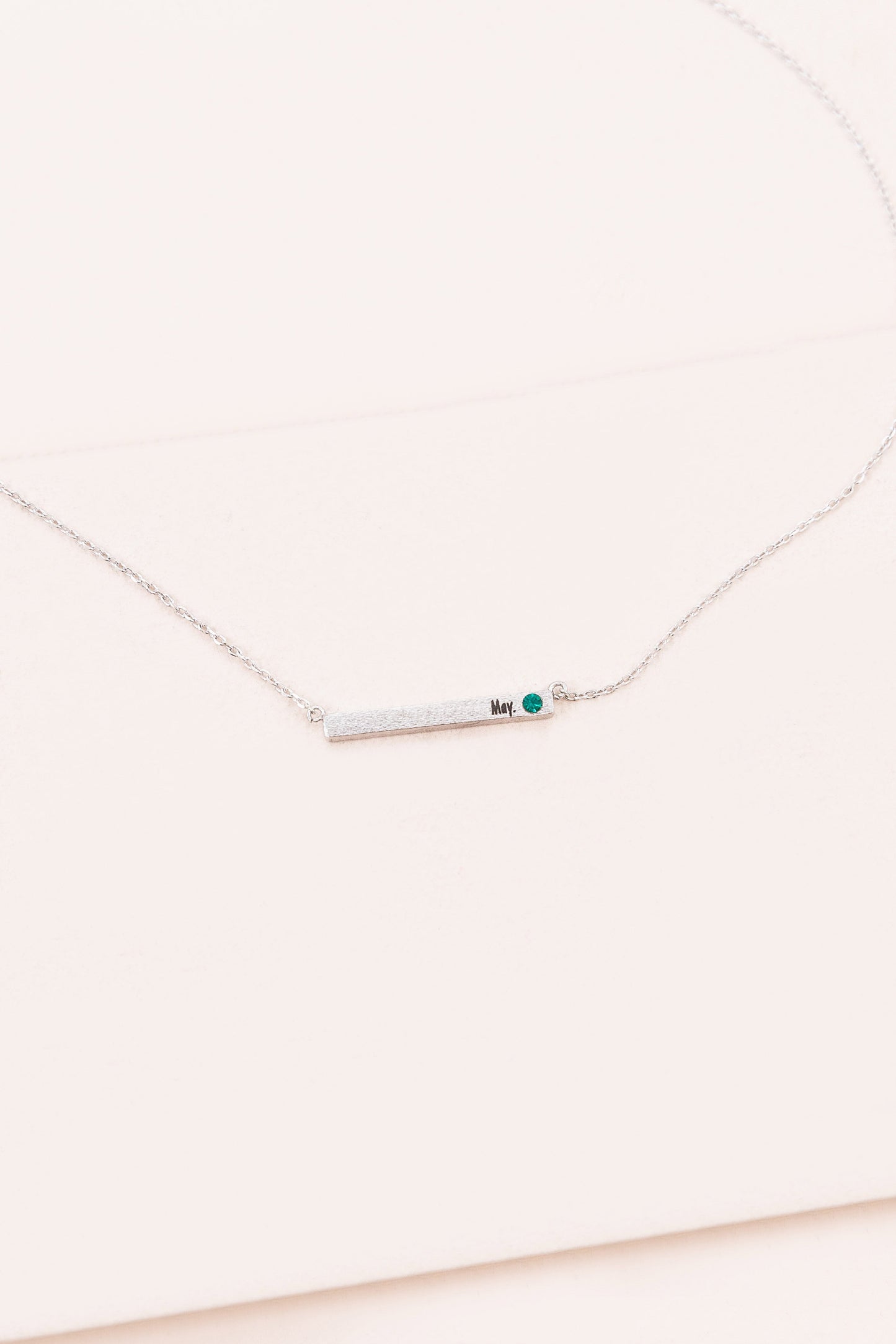 Birthstone Bar Necklace