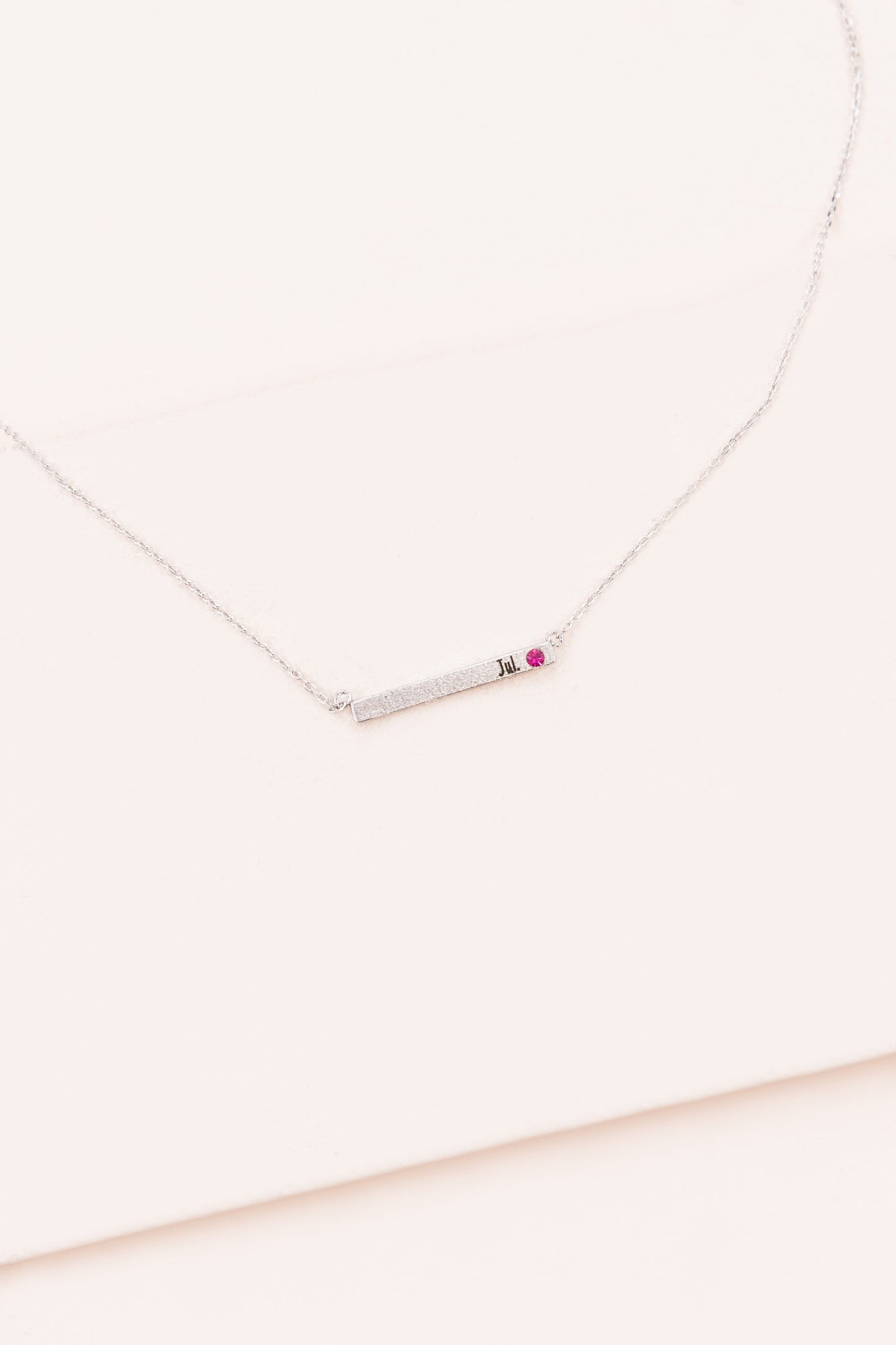 Birthstone Bar Necklace