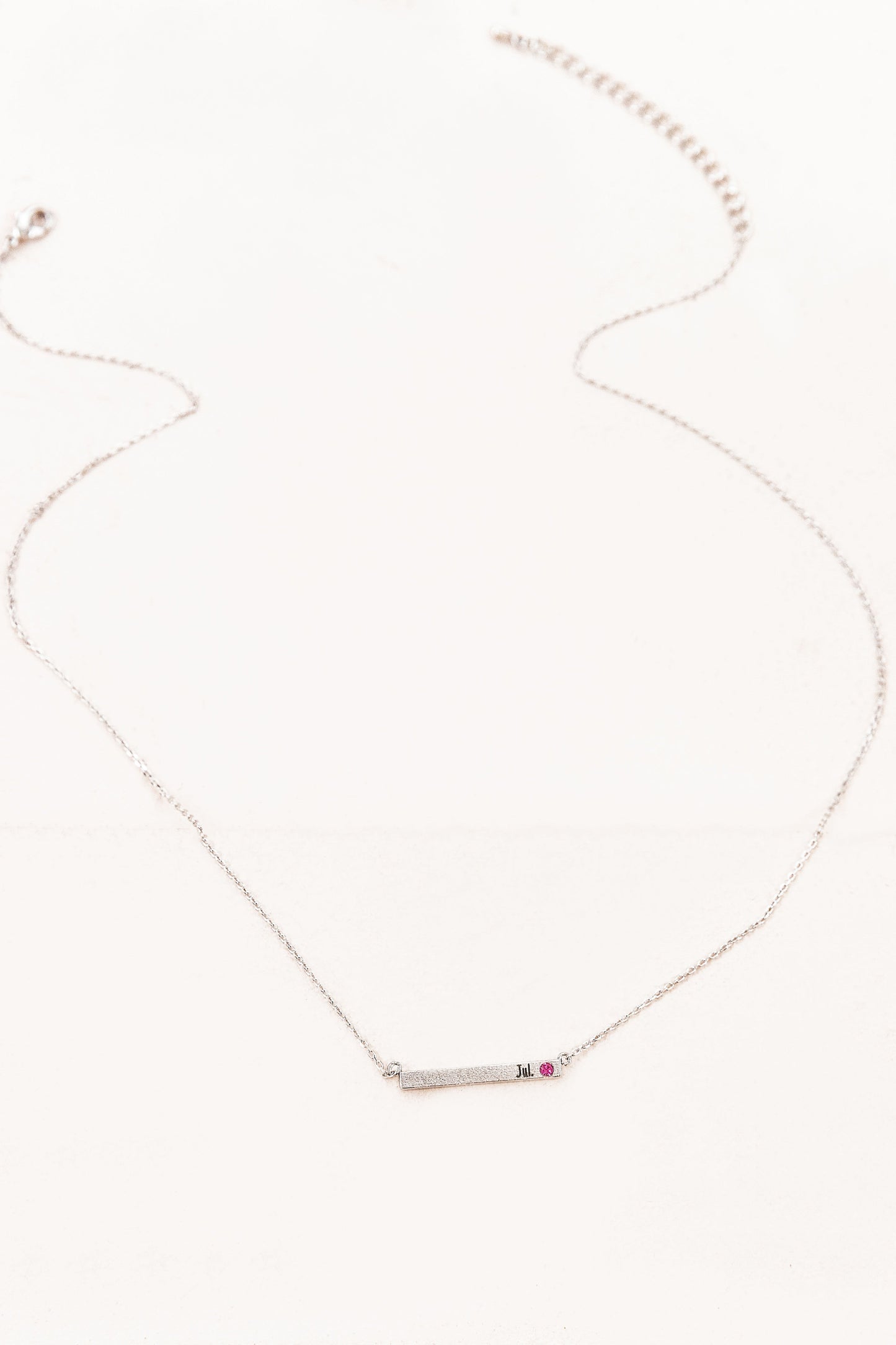 Birthstone Bar Necklace