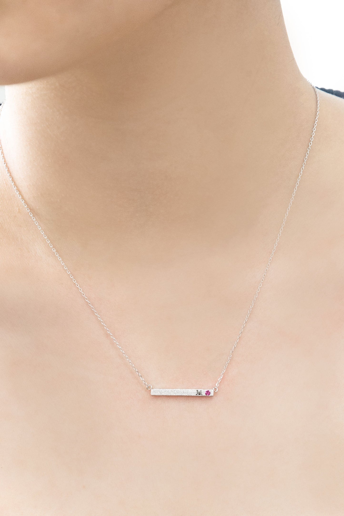 Birthstone Bar Necklace