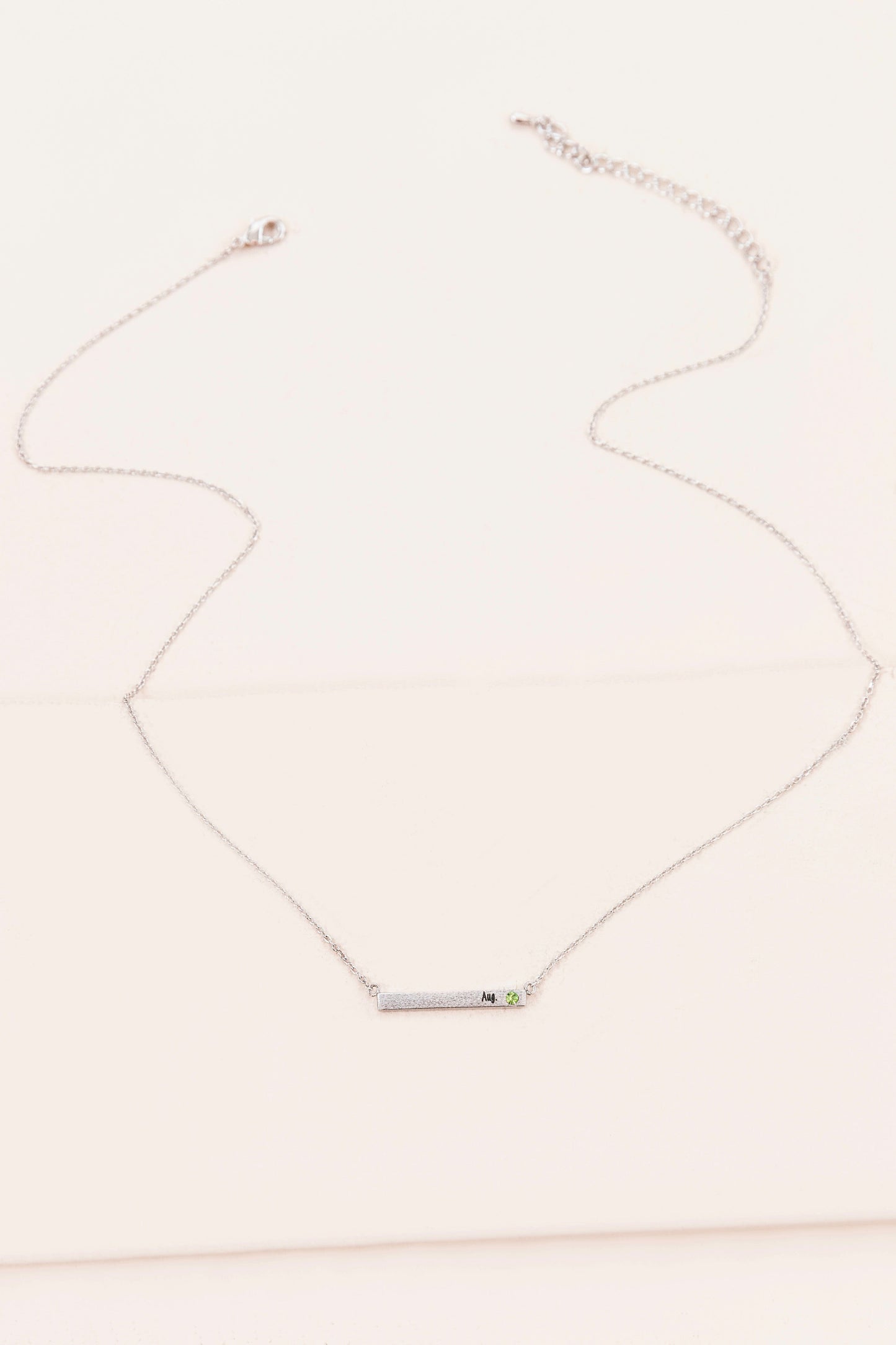 Birthstone Bar Necklace
