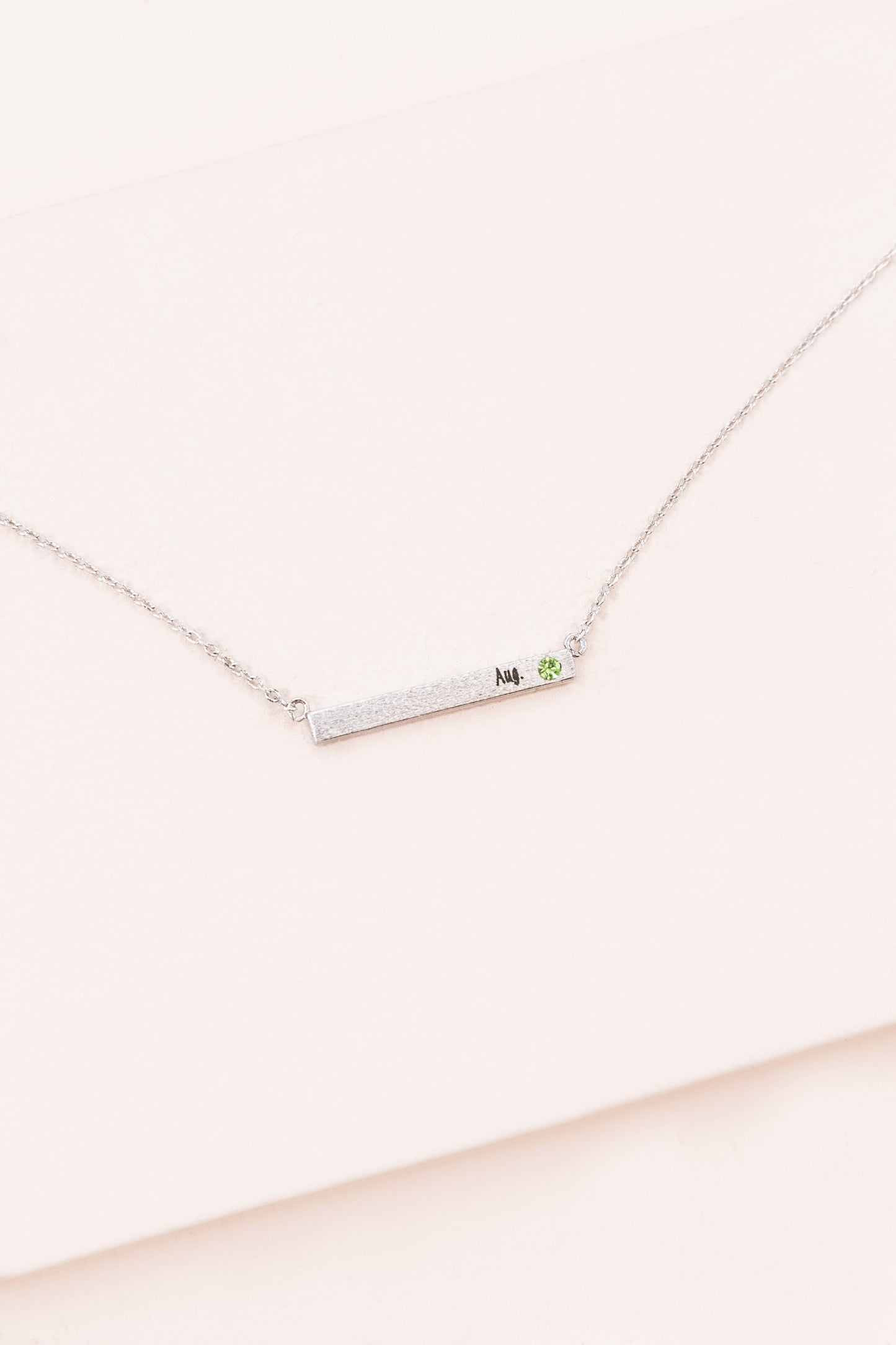 Birthstone Bar Necklace