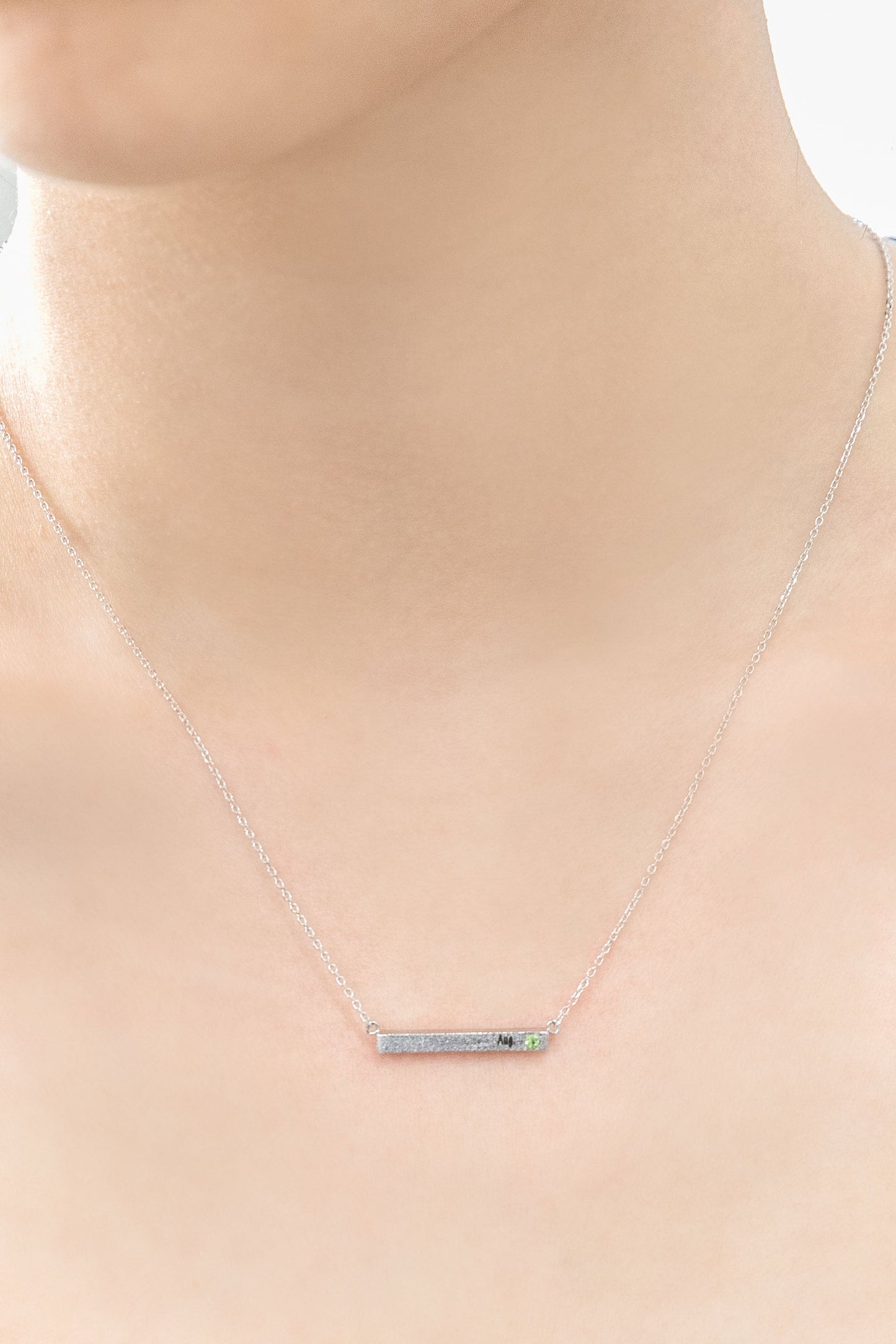 Birthstone Bar Necklace