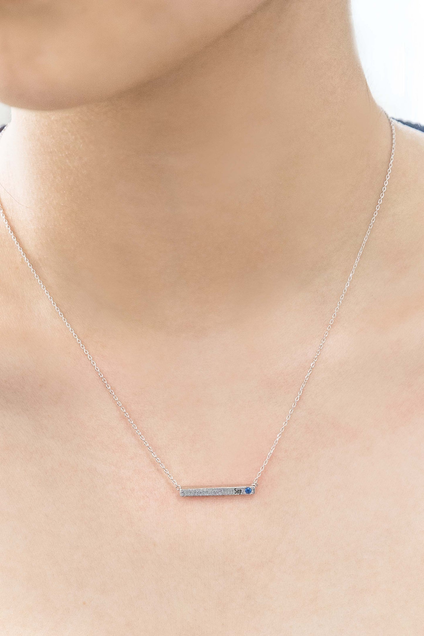 Birthstone Bar Necklace
