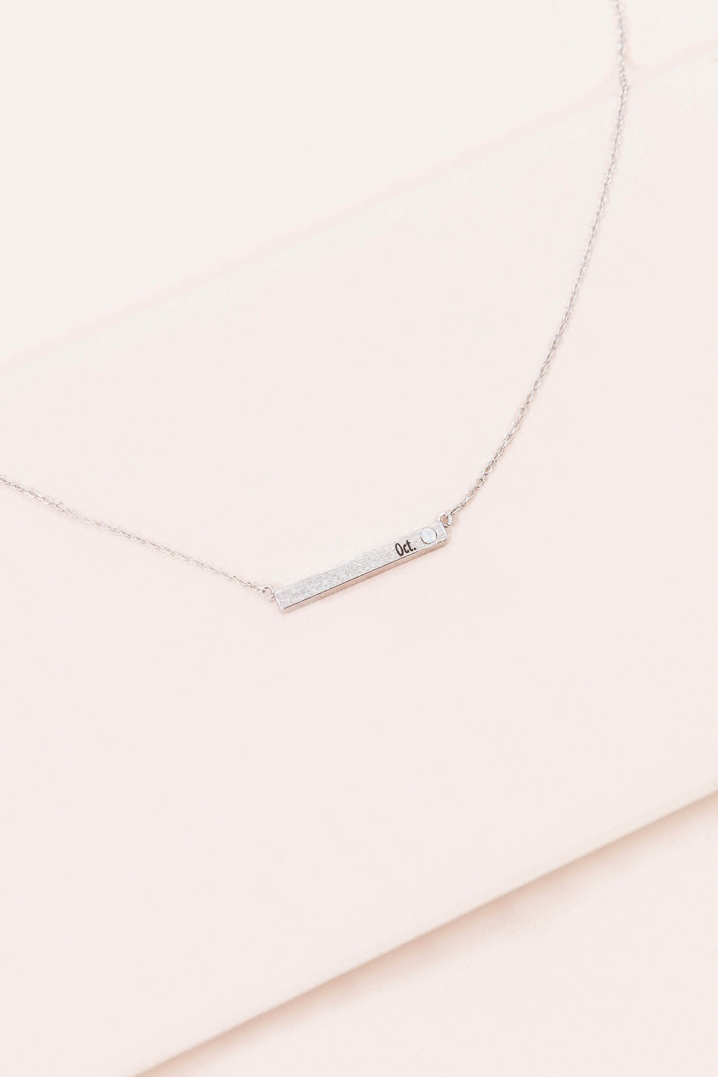 Birthstone Bar Necklace
