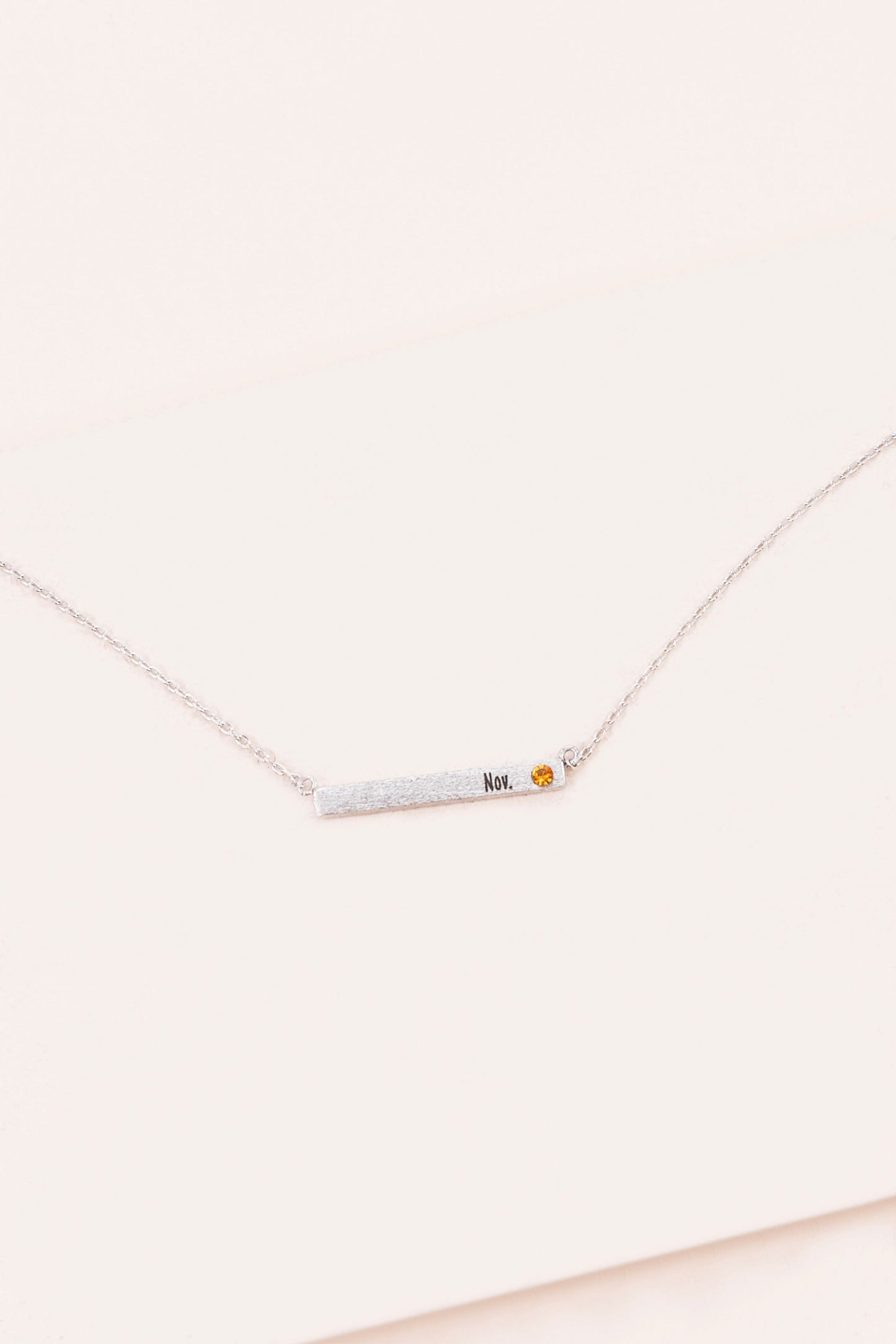 Birthstone Bar Necklace