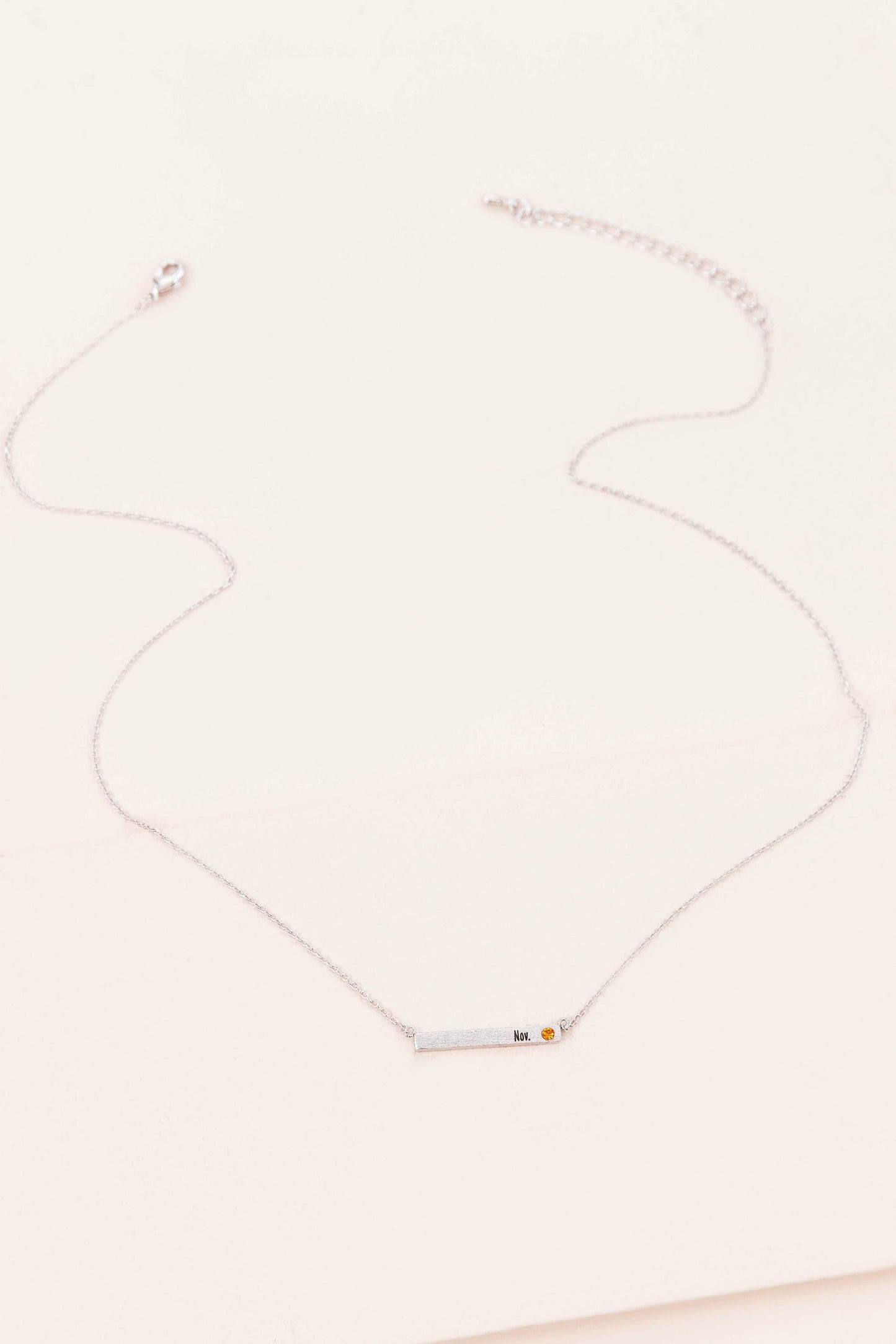 Birthstone Bar Necklace