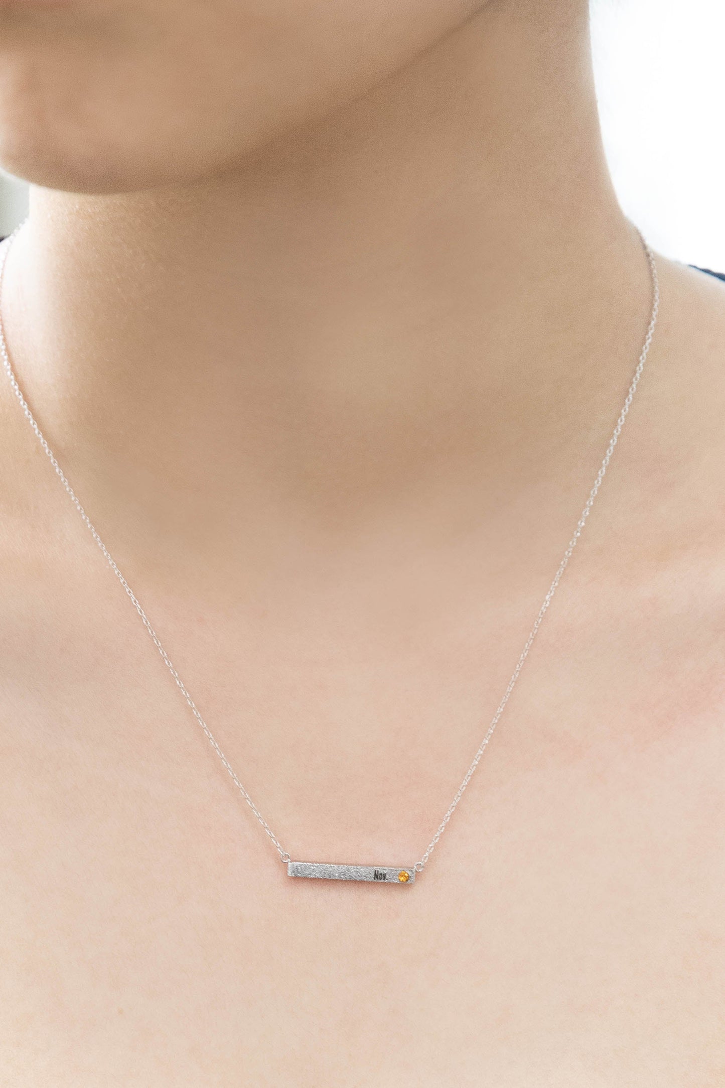 Birthstone Bar Necklace