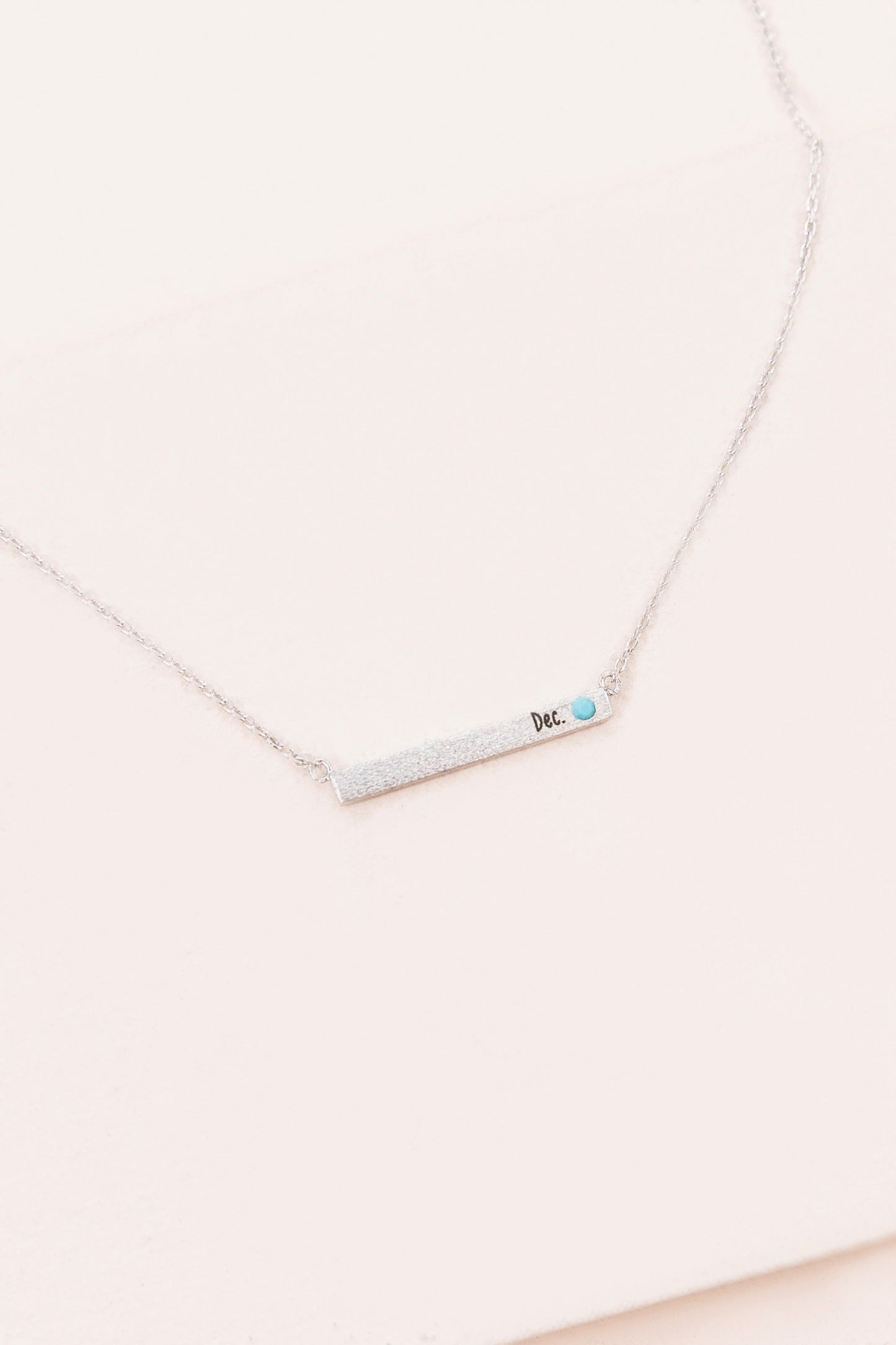 Birthstone Bar Necklace