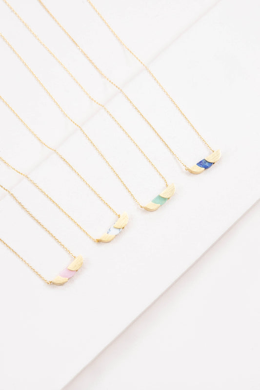 Lunar Eclipse Stone Necklace